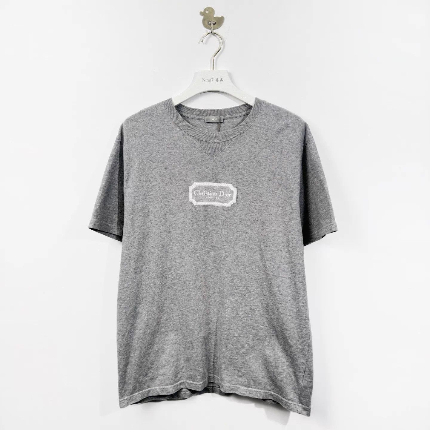 Dior Dior CD Embroidered Logo Crew Cotton SS Gray L Size US L / EU 52-54 / 3 - 1 Thumbnail