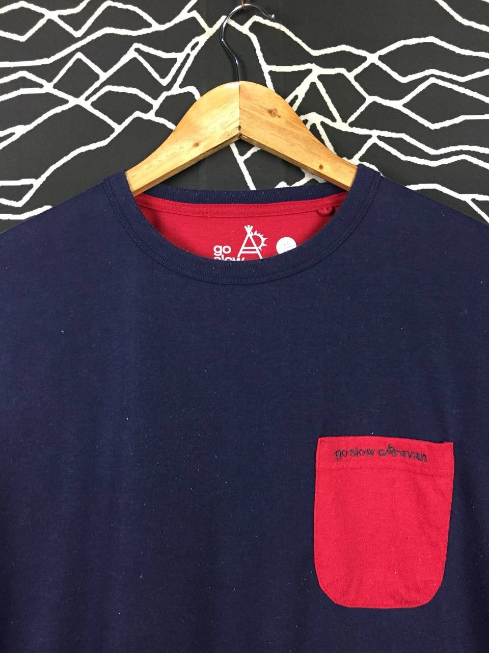 go slow caravan Go Slow Caravan Japanese Outdoor Brand Color Block Tee Size US L / EU 52-54 / 3 - 3 Thumbnail