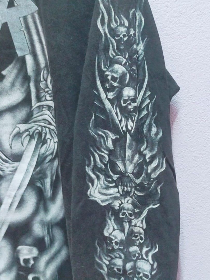Slayer Vintage 1996 Slayer Fly Beams Japan LS Skull Tee Size US M / EU 48-50 / 2 - 5 Thumbnail