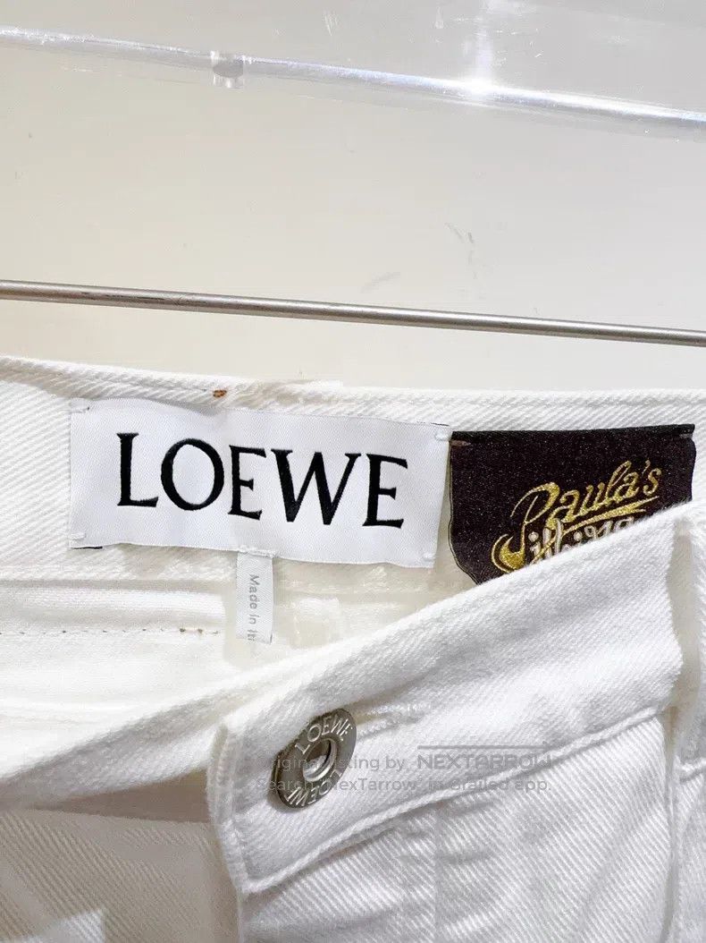 Loewe Loewe White Denim Pants Size 24" / US 00 / IT 34 - 2 Thumbnail