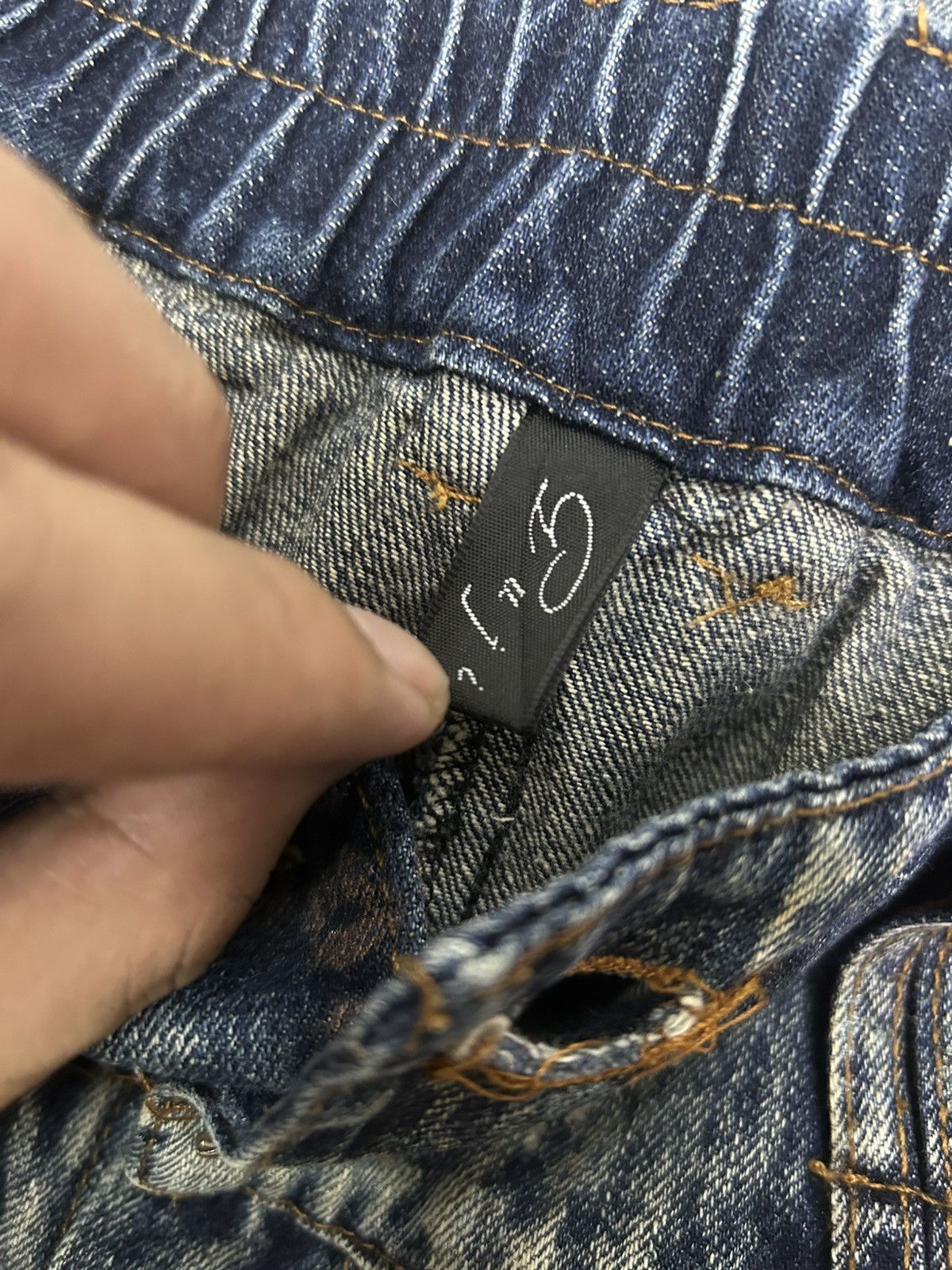 Japanese Brand Vintage Y2K Japanese Sick Artwork Denim Double Layer Jeans Size US 28 / EU 44 - 18 Thumbnail