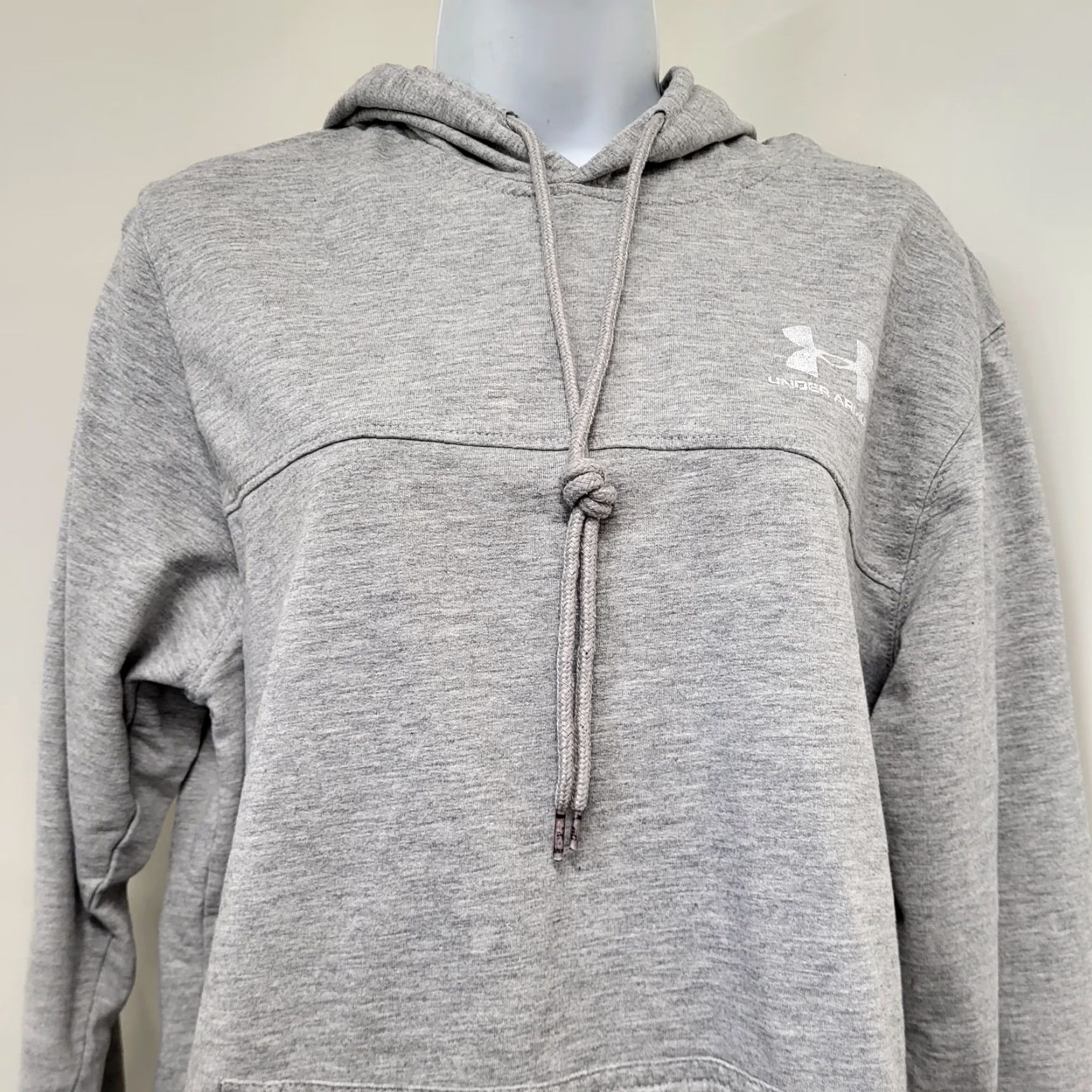 Under Armour Under Armour Men's L Pullover Hoodie Sweatshirt Heather Gray Kangaroo Pocket Sweatshirt Hoodie Gym & Training Mens Large Hooded Sweatshirt Size US L / EU 52-54 / 3 - 4 Thumbnail