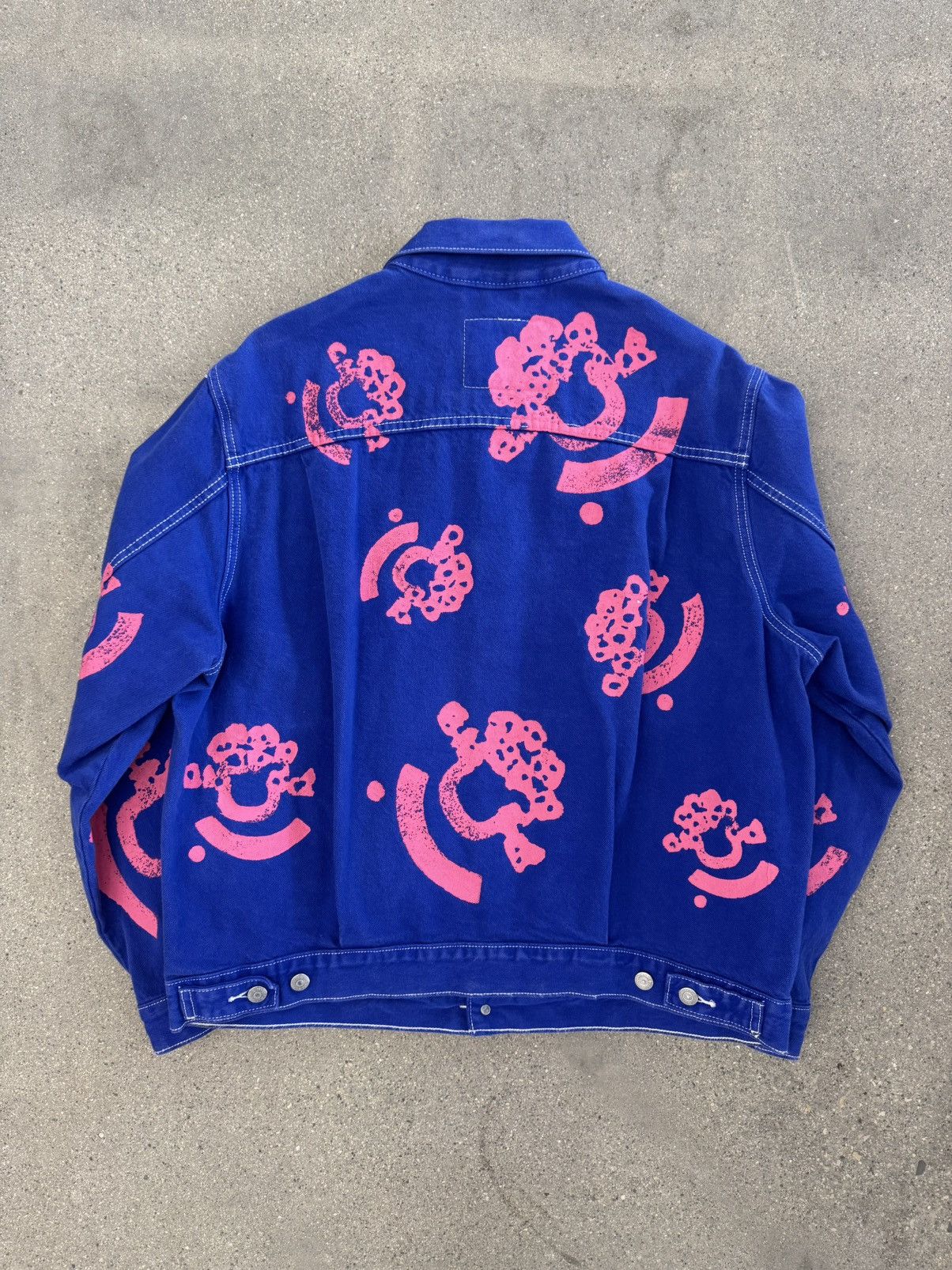 (B).Stroy × DENIM TEARS Denim Tears Bstroy Type-2 Denim Trucker Jacket Blue Size US L / EU 52-54 / 3 - 2 Thumbnail