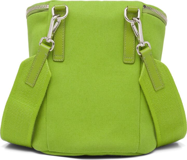 Prada Prada Canvas Shoulder Bag Fern Green Size ONE SIZE - 5 Thumbnail