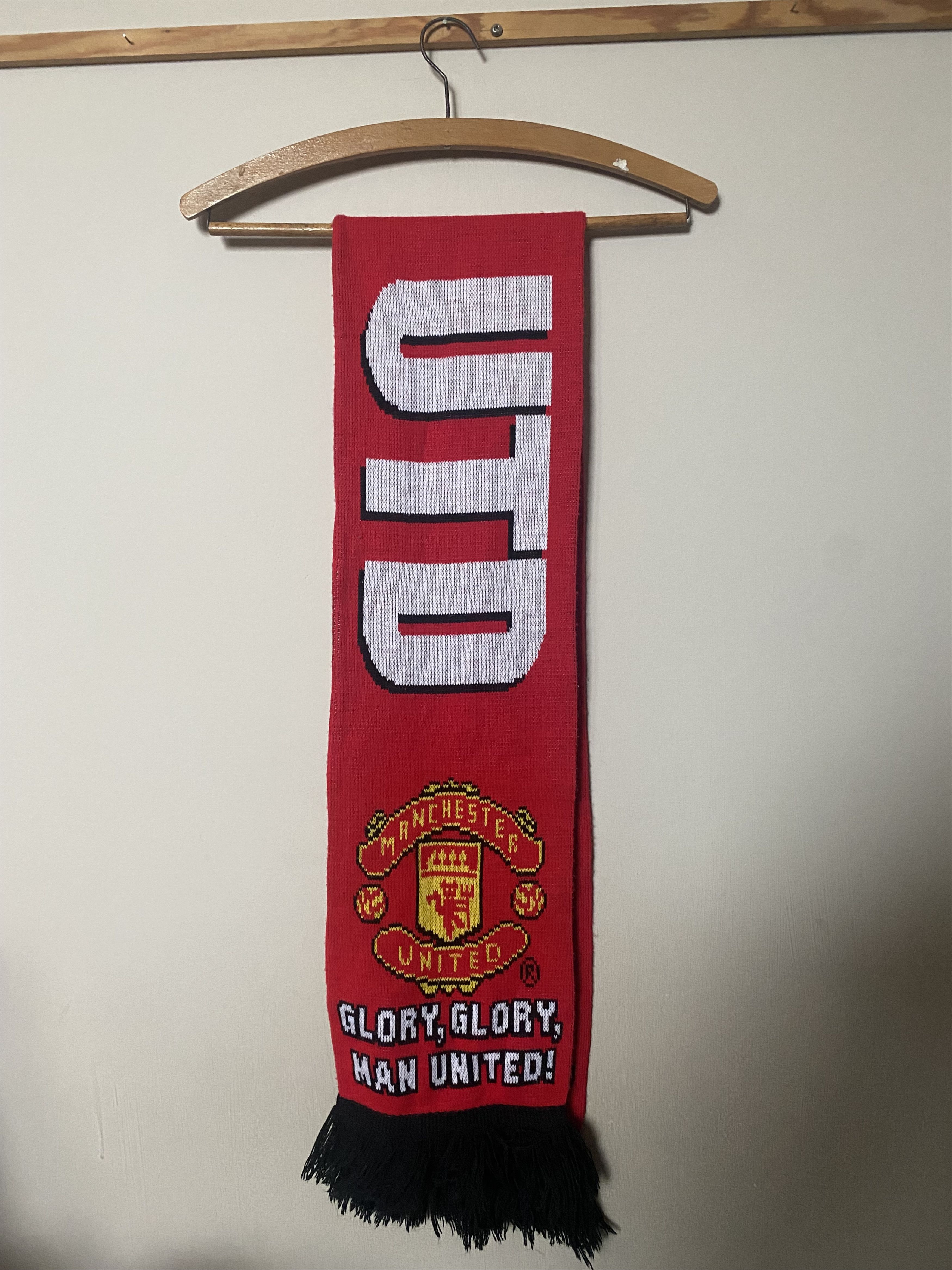 Other Vintage - football scarf MANCHESTER UNITED F.C. - UNIQUE Size ONE SIZE - 1 Thumbnail