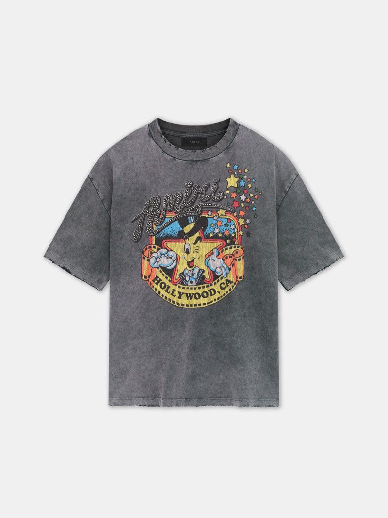 Amiri o1orln1125 MR.Hollywood Oversized T-Shirt in Grey Size US M / EU 48-50 / 2 - 1 Thumbnail