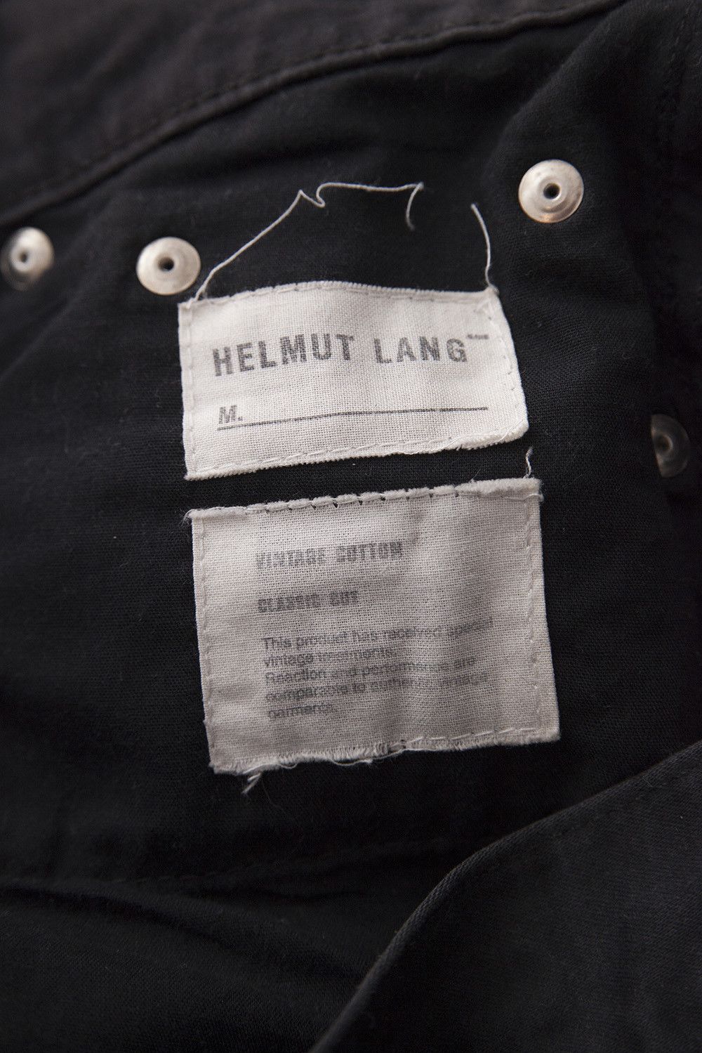 Vintage black denim jeans