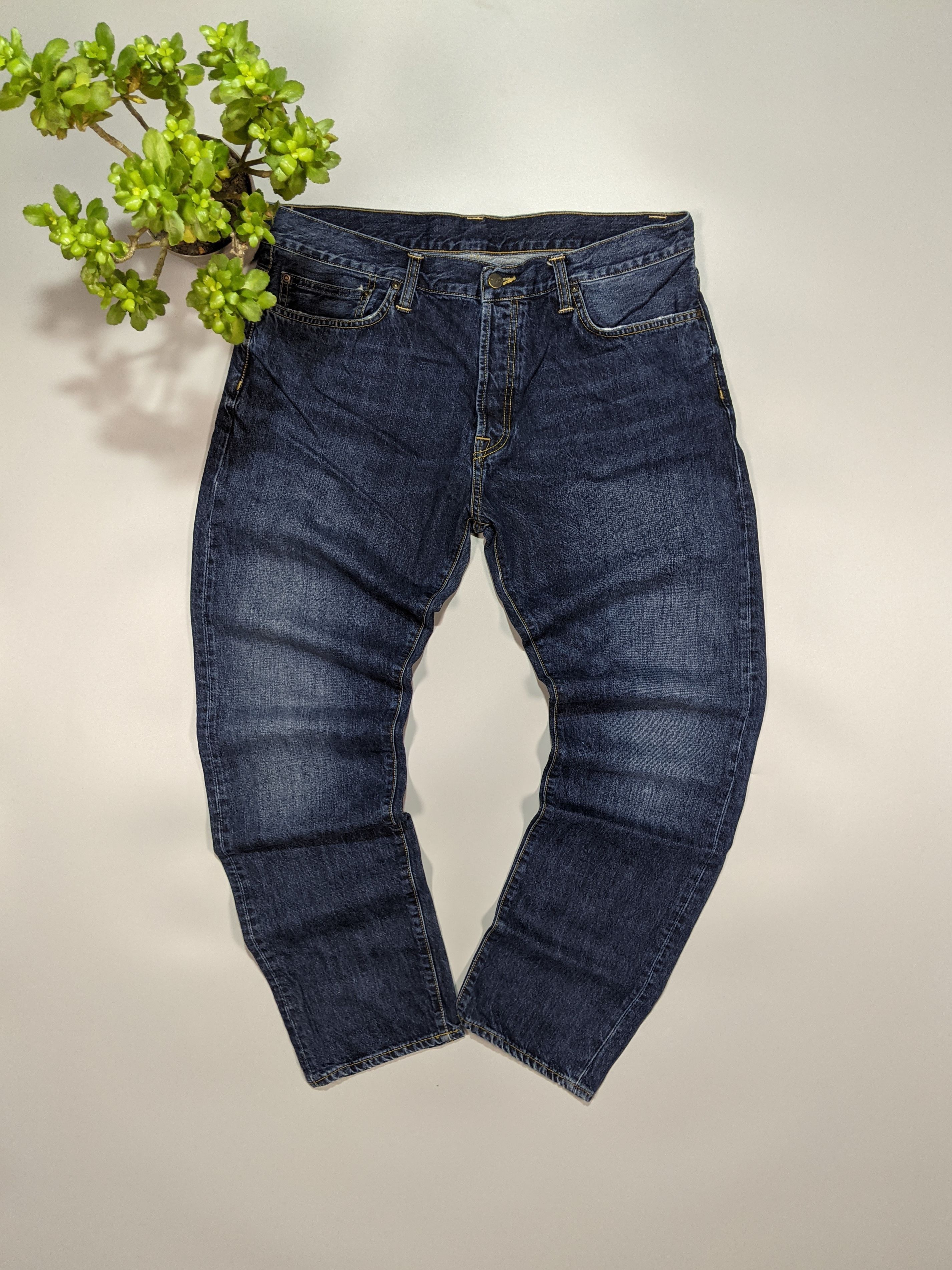 Carhartt × Vintage CARHARTT WIP Vintage Dark Blue Tapered Bottom Pants Jeans Size US 36 / EU 52 - 5 Thumbnail