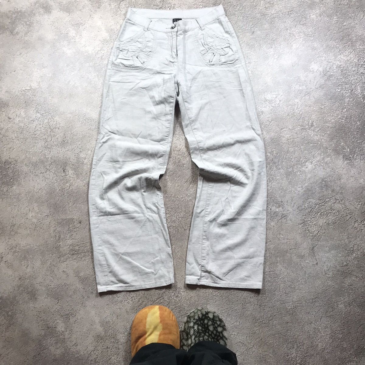 Vintage Vintage 90s Y2K Baggy Flared Pants Skate Streetwear Logo 28 Size 28" / US 6 / IT 42 - 2 Thumbnail