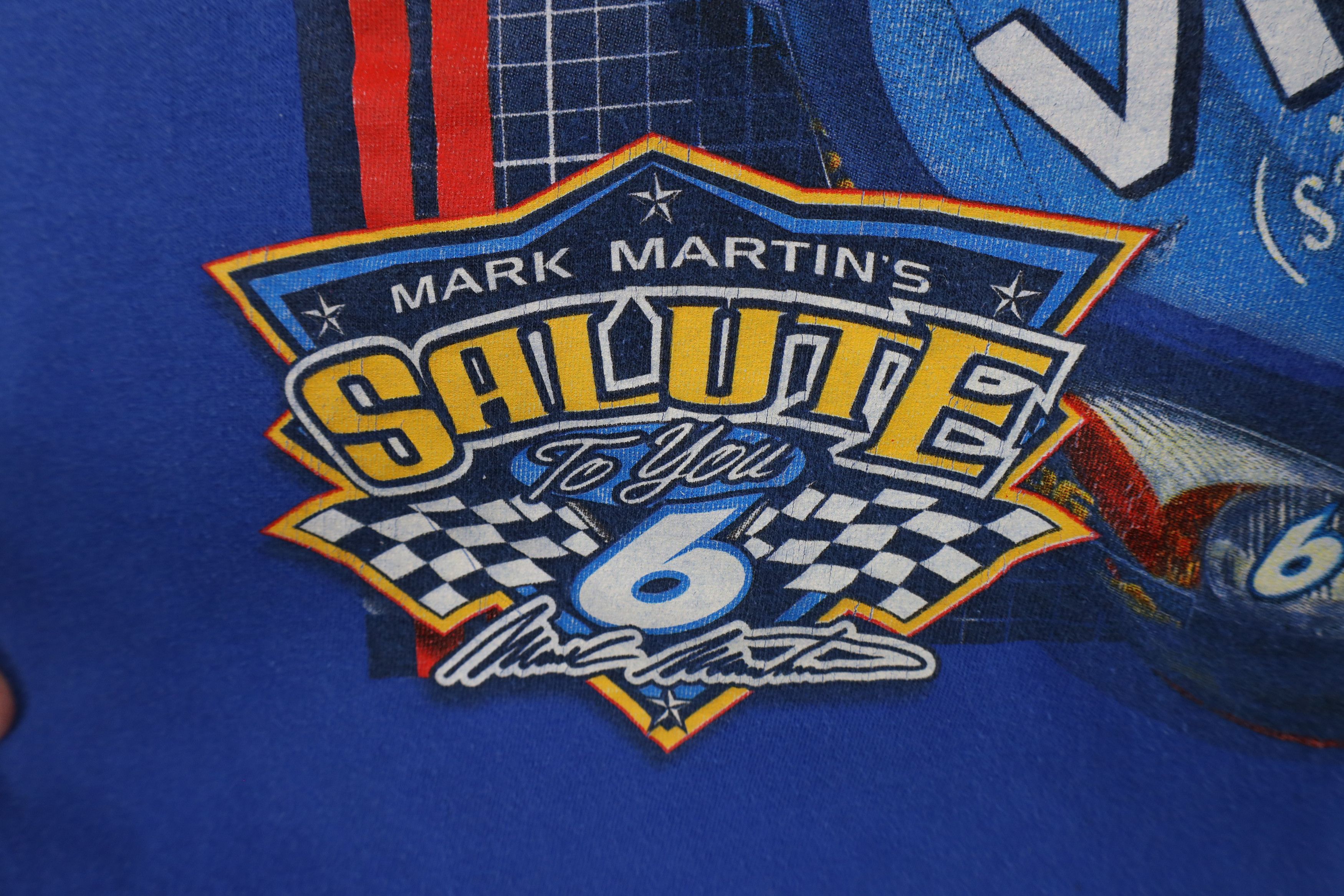 Vintage Vintage 90s Y2K NASCAR Martin Racing All Over Print T-Shirt Size US XL / EU 56 / 4 - 5 Thumbnail
