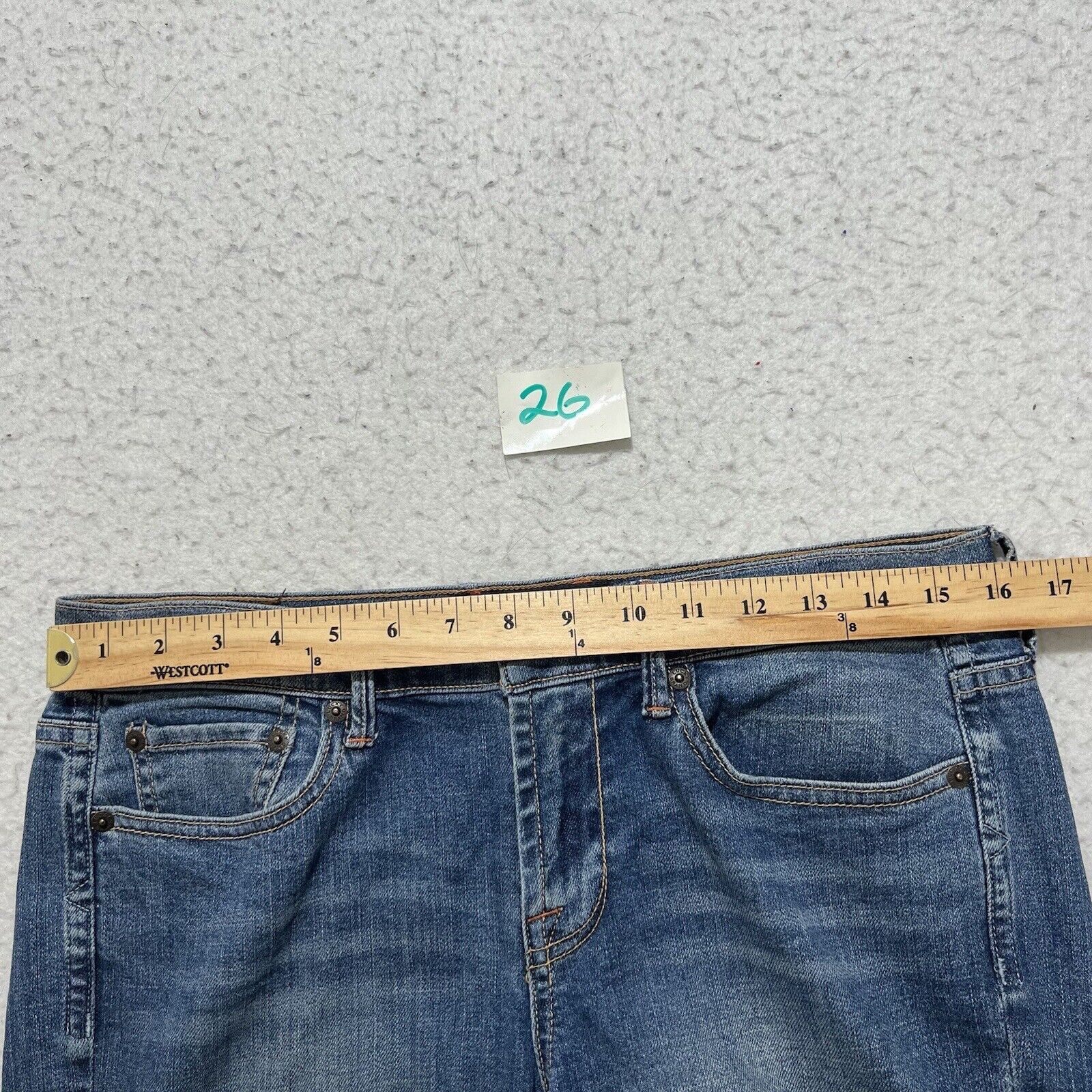 Lucky Brand Lucky Brand 8/29 Straight Leg Distressed Blue Jeans Size 30" / US 8 / IT 44 - 9 Thumbnail