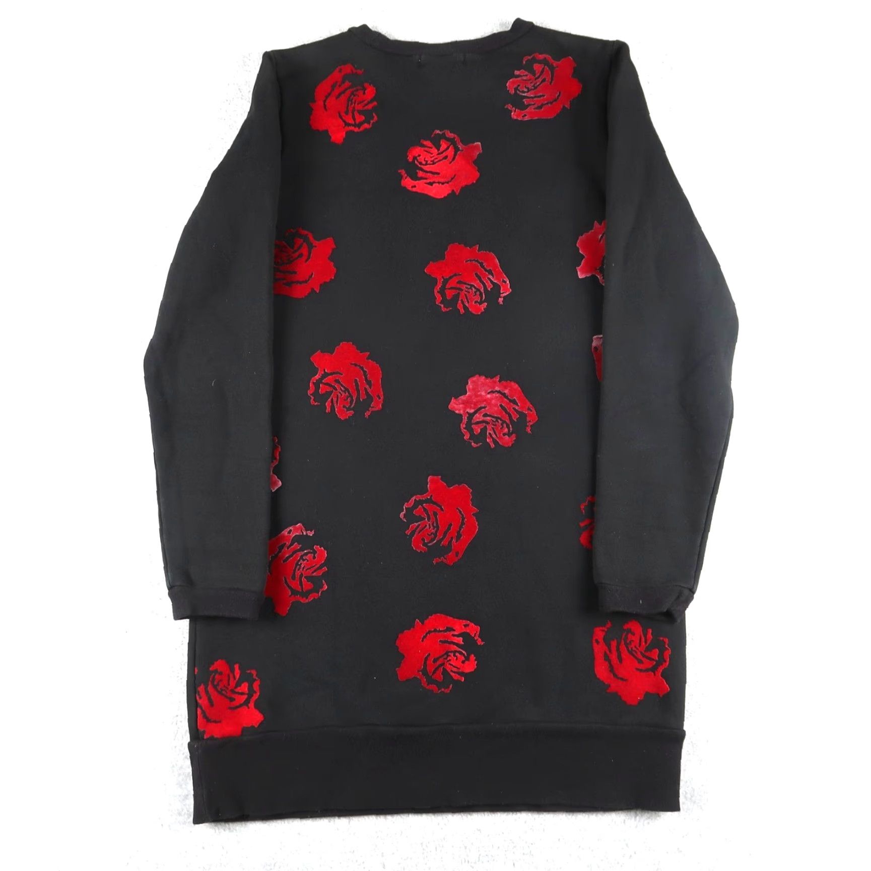 Opening Ceremony Opening Ceremony Sweatshirt Women Dress Rose Floral Black S Long Sleeve Knee Length - 90s? Size S / US 4 / IT 40 - 2 Thumbnail