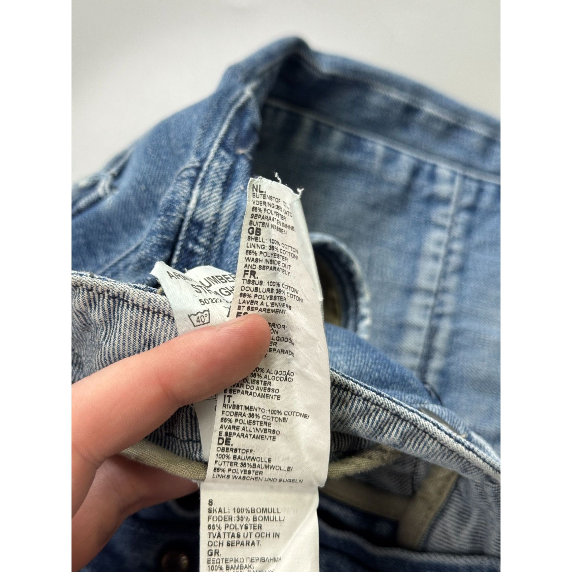 G-Star G-Star RAW Army Lumber Straight Denim Jeans Pants (Y1191) Size US 32 / EU 48 - 12 Thumbnail