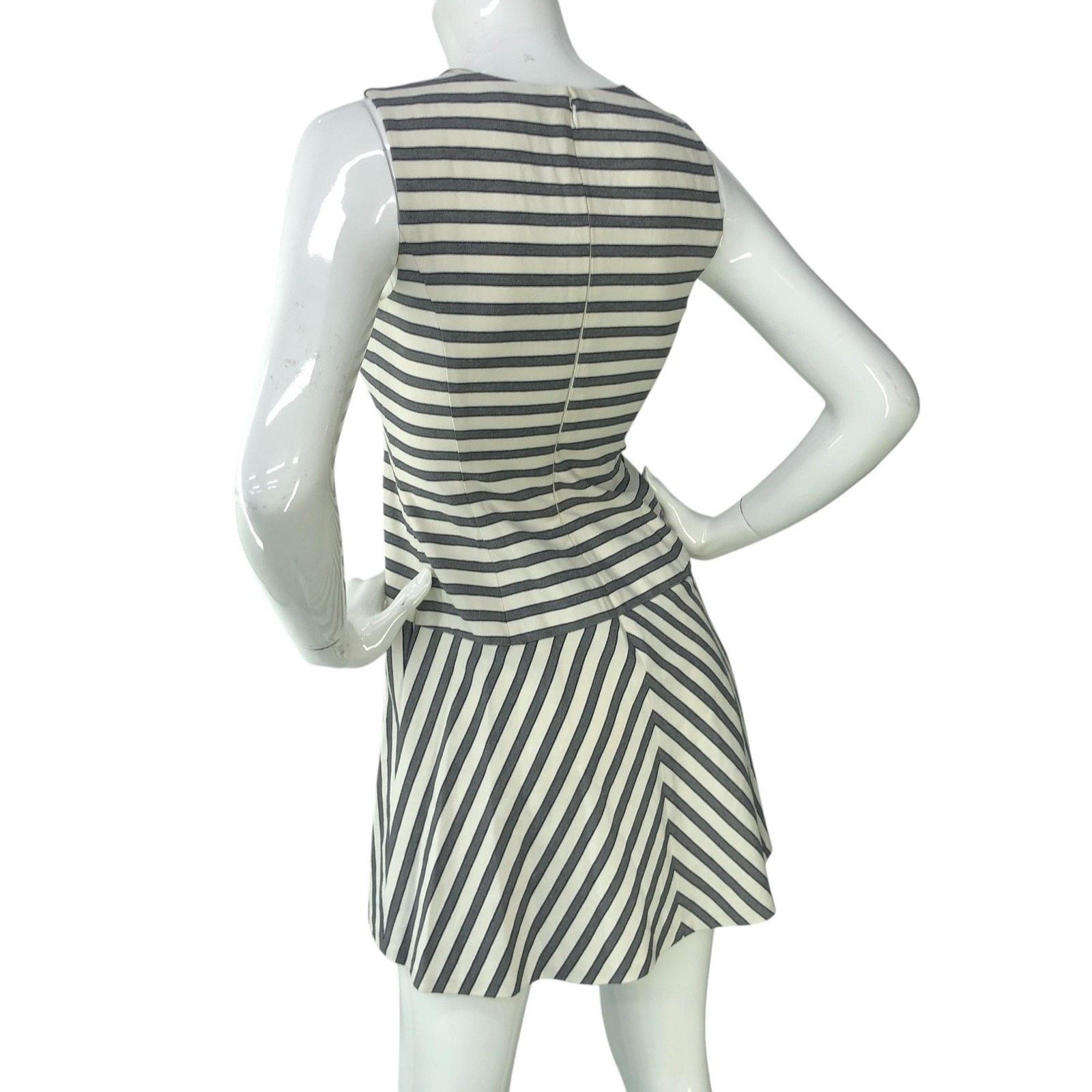 Theory Theory Dress 0 Stripe Sleeveless Alaqua Eastview Skater NEW Size XS / US 0-2 / IT 36-38 - 6 Thumbnail