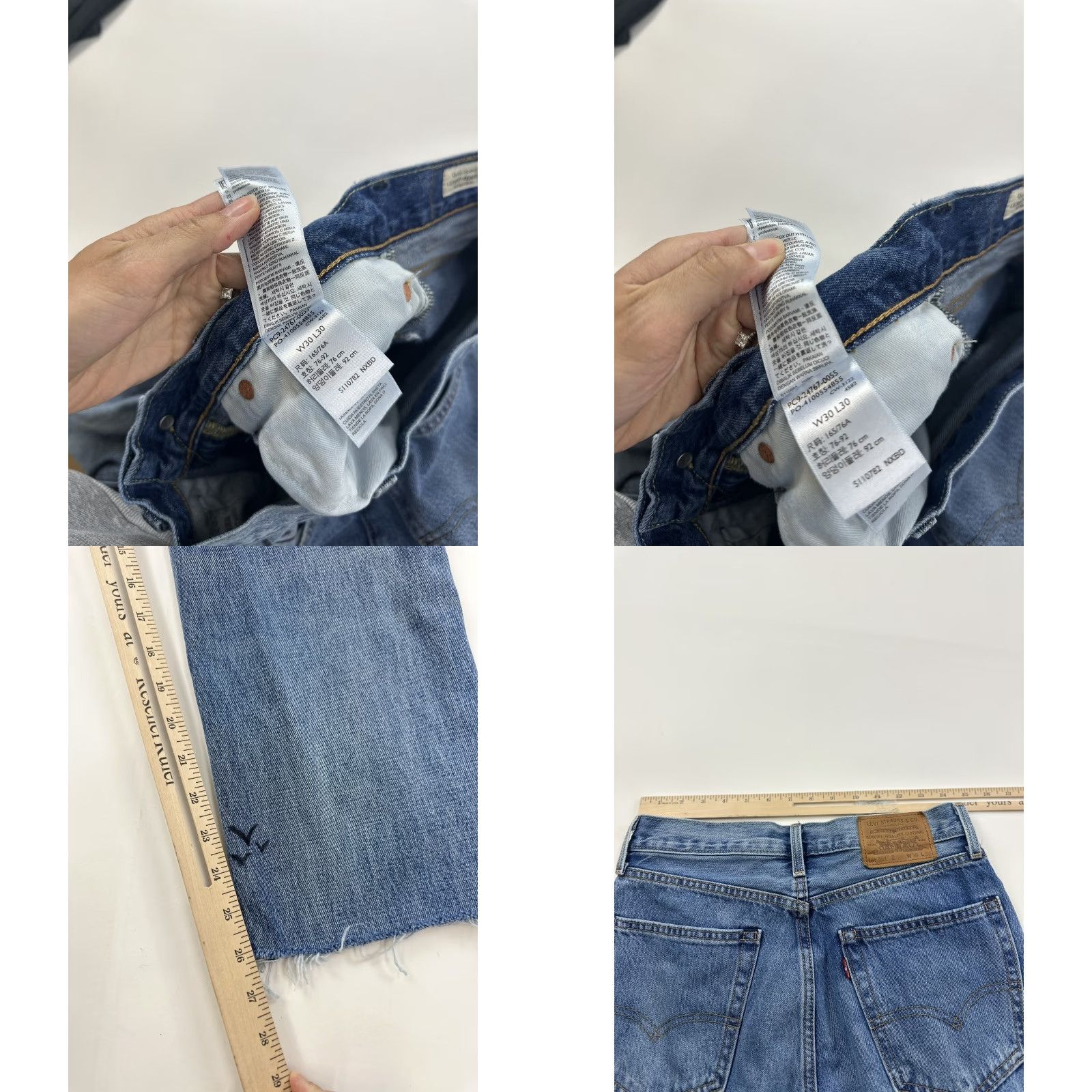 Levi's Levis 551 Jeans Mens 30 x 30 Blue Classic Straight 5-Pocket Denim USA 90s City Licensed Premium Jeans Mens Blue Vector Art Size US 30 / EU 46 - 8 Thumbnail