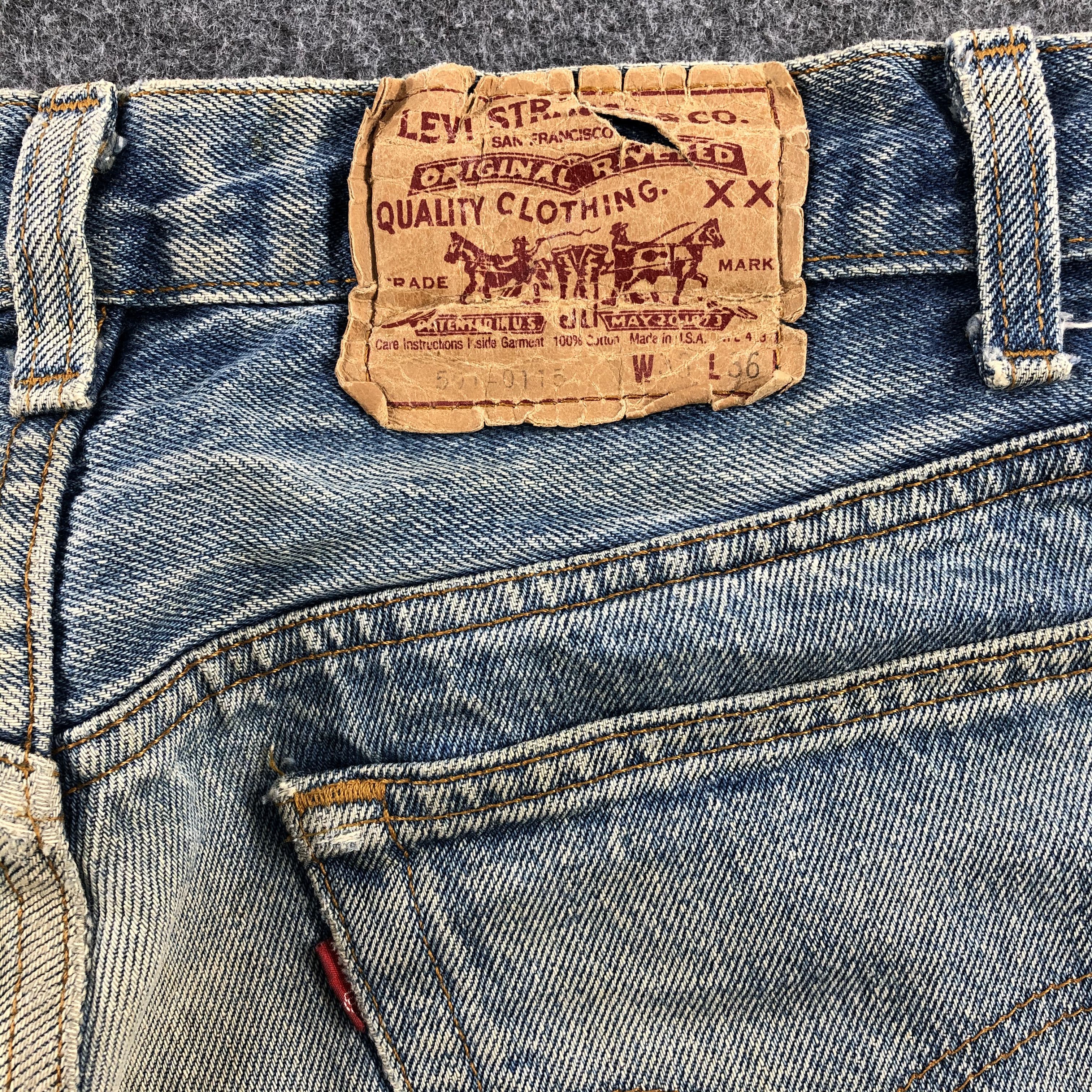 Levi's × Vintage Vintage 80s Light Wash Levis 501 Jeans-JM822 Size US 32 / EU 48 - 6 Thumbnail