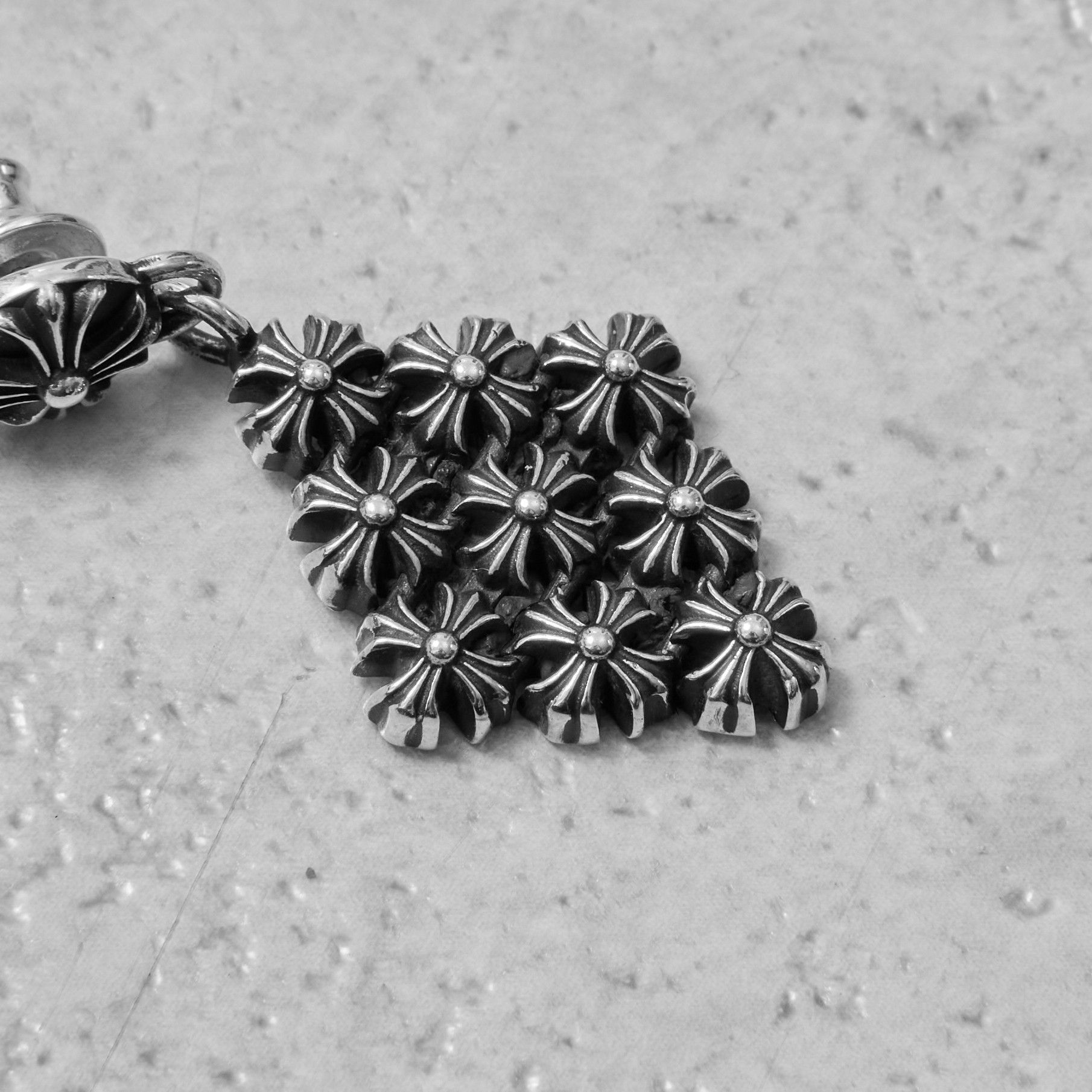 Chrome Hearts CHROME HEARTS HOOP PLUS PUNK TINY EARRING SILVER Size ONE SIZE - 3 Thumbnail