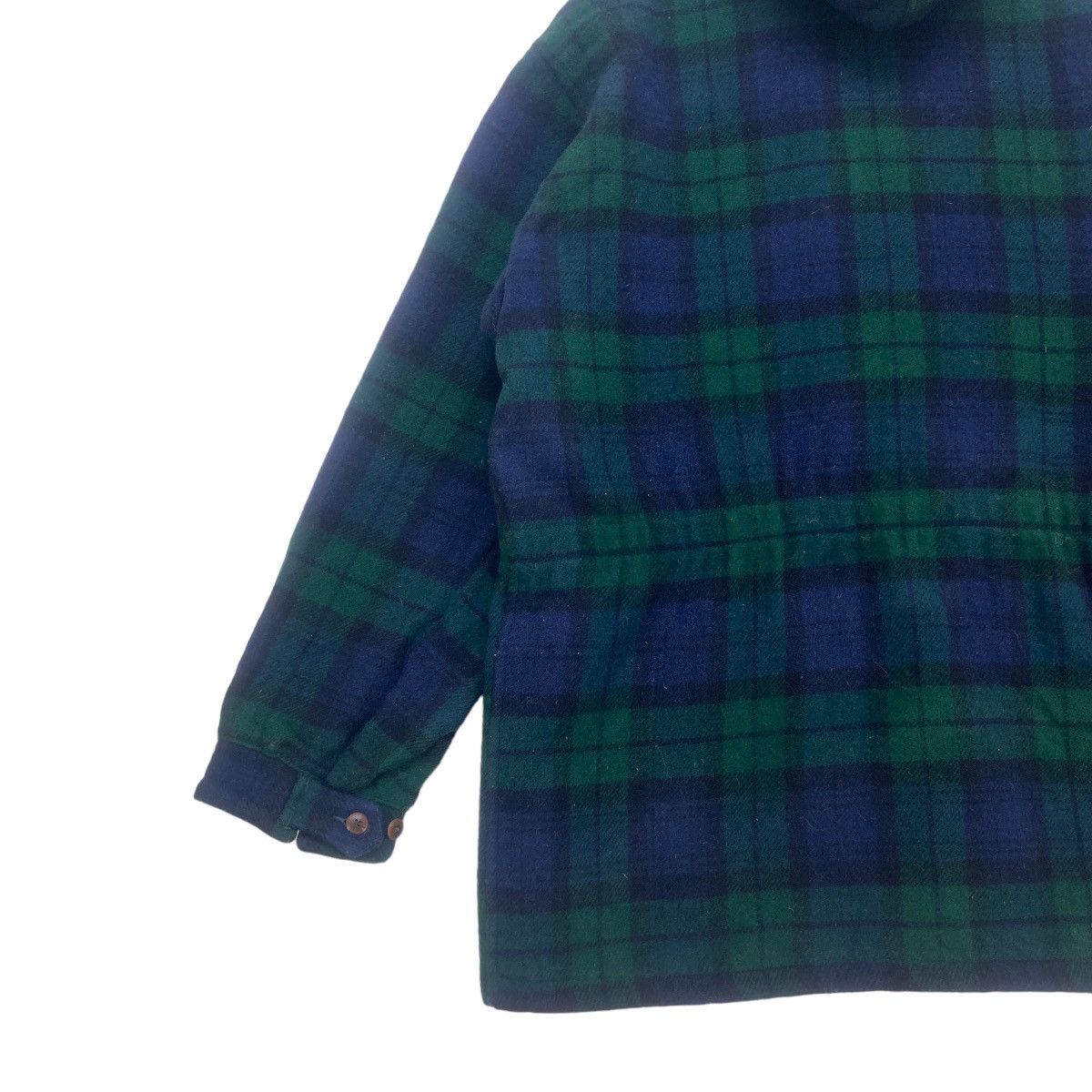 Polo Ralph Lauren Vtg PRL Checkered Plaid Tartan Wool Heavy Coat Size US L / EU 52-54 / 3 - 14 Thumbnail