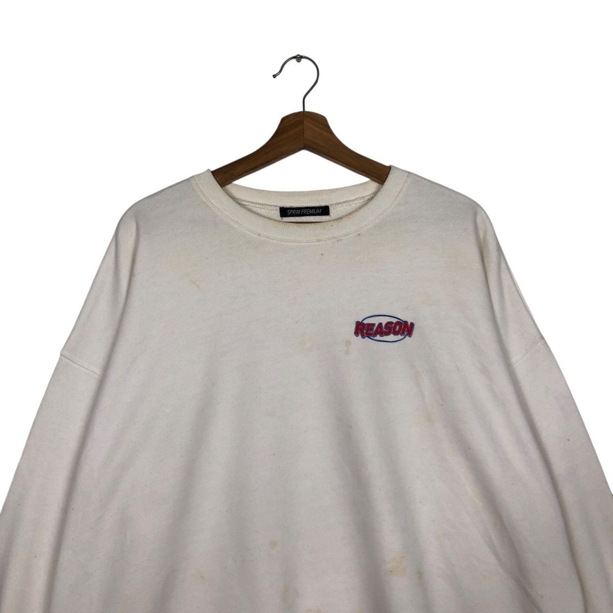 Japanese Brand 📌Vintage Sweatshirt Streetwear Style Reason Spell Out Size US M / EU 48-50 / 2 - 5 Thumbnail