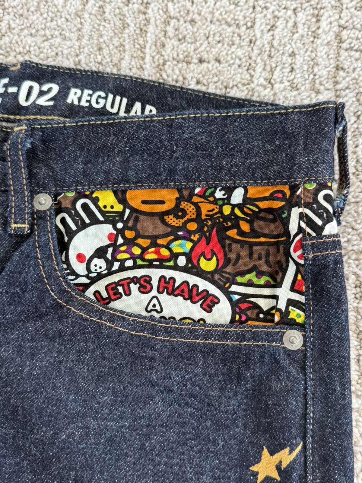 Bape Bape Denim Jeans Babymilos Size US 30 / EU 46 - 3 Thumbnail