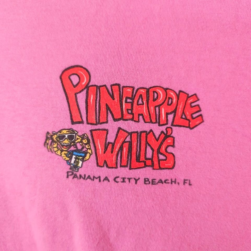 Vintage Pineapple Willys T Shirt Mens Size Medium Pink Florida Panama City Beach Beach Vacation Souvenir Shirt Mens Size US M / EU 48-50 / 2 - 3 Thumbnail