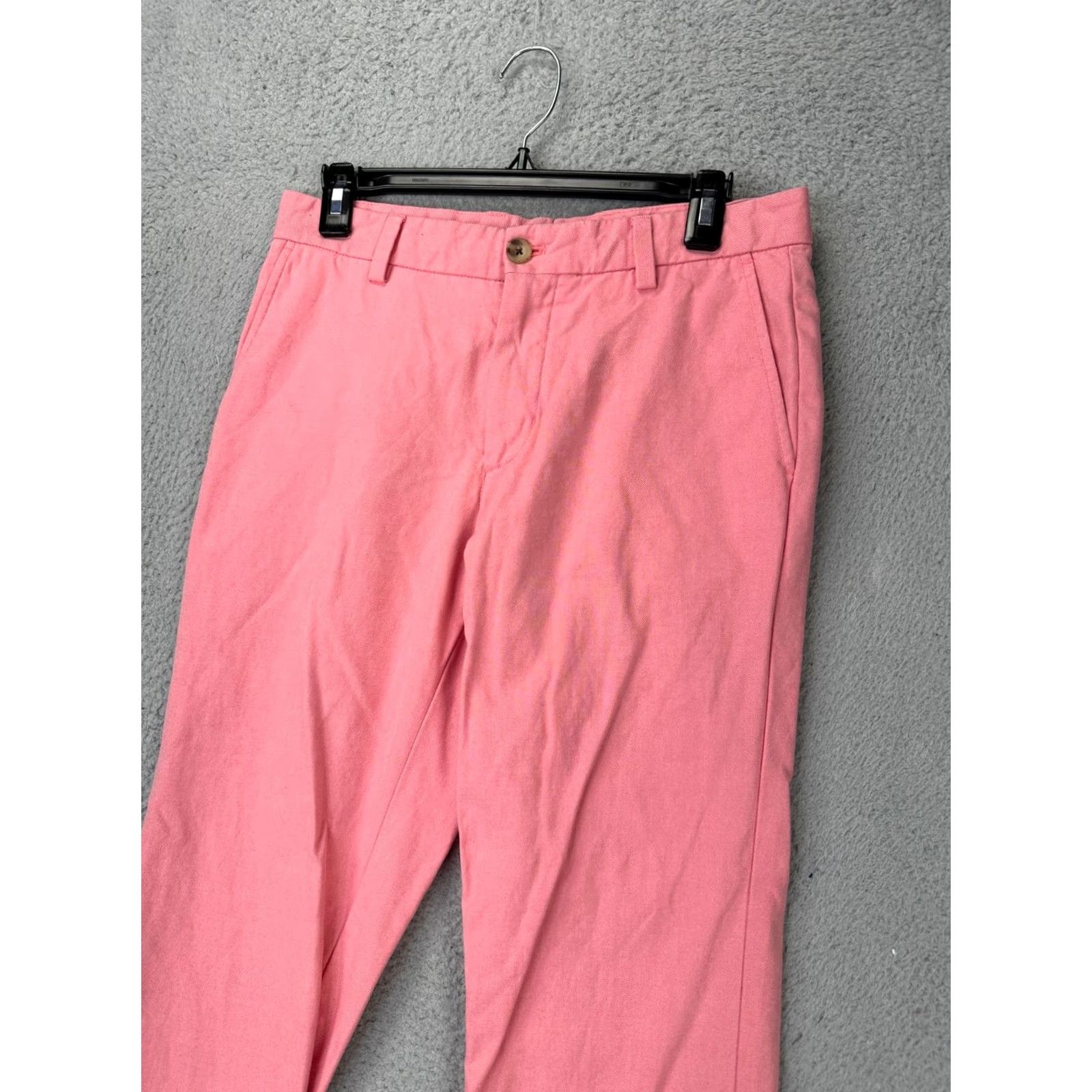 Vineyard Vines Vineyard Vines Pants Mens 30X32 Burgee Pink 100% Pima Cotton Khakis Flat Front Regular Size US 30 / EU 46 - 7 Thumbnail