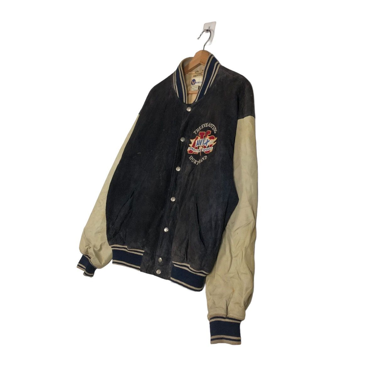 Avirex 🔥ARCHIVE VINTAGE LEATHER JACKET AVIREX USA VARSITY BIG LOGO Size US M / EU 48-50 / 2 - 7 Thumbnail