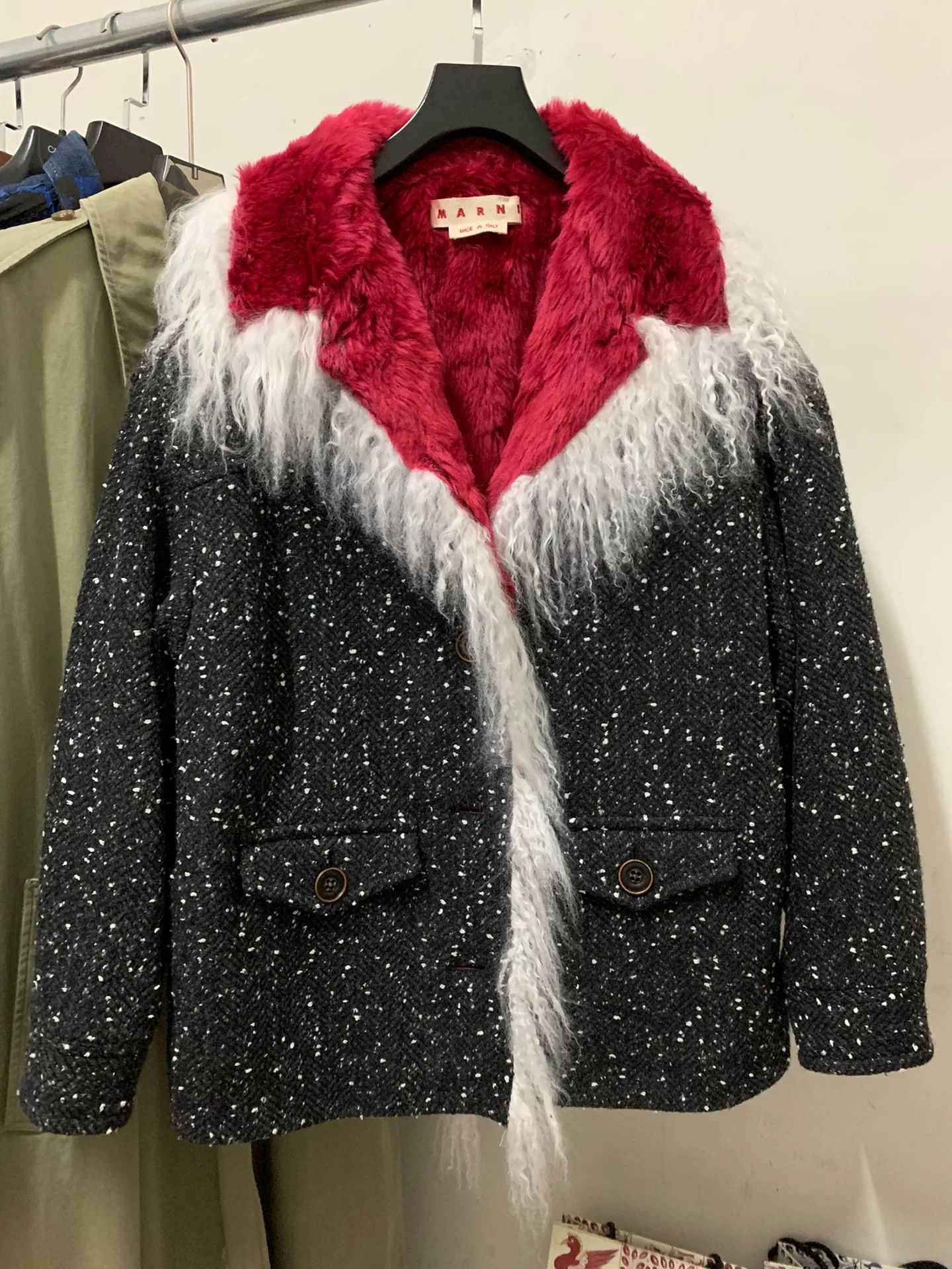 Marni Marni AW21 Pink Wool Coat Size S / US 4 / IT 40 - 1 Thumbnail