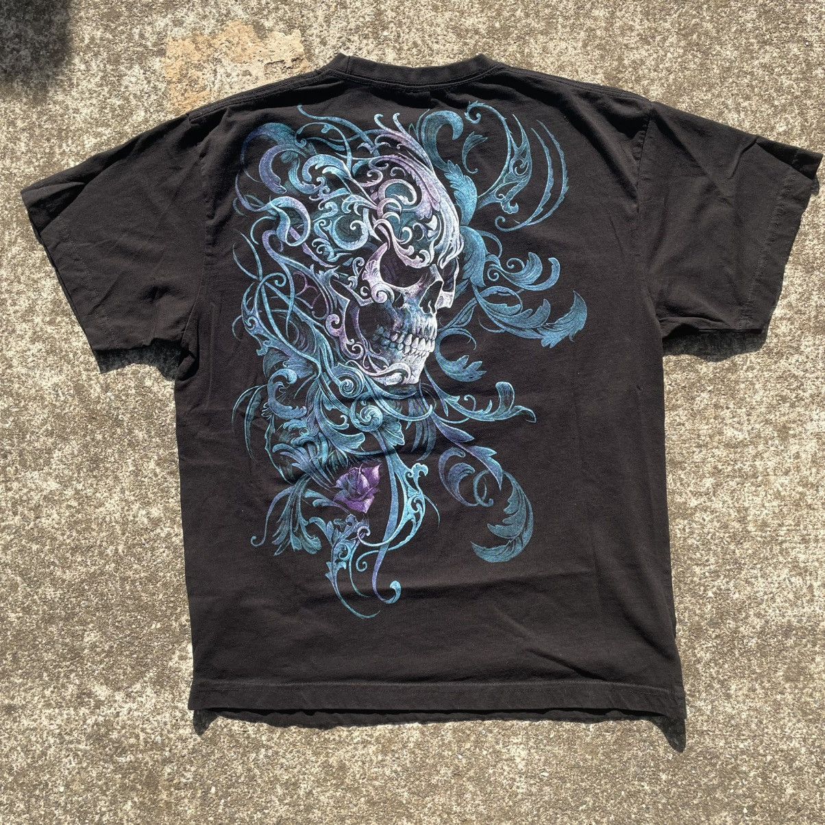 Vintage Vintage 2000’s Dead Girl Spiral AOP graphic t-shirt Size US L / EU 52-54 / 3 - 5 Thumbnail