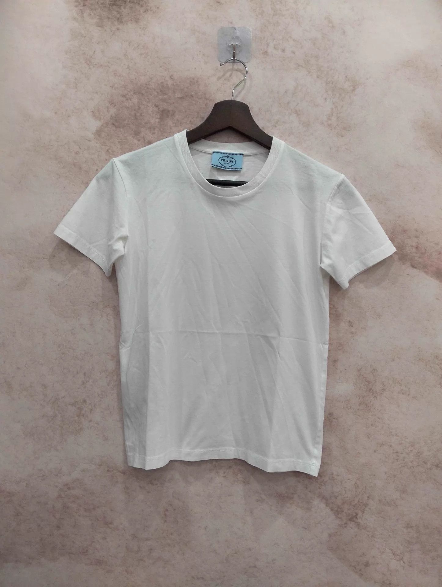 Prada PRADA Women's Solid Short Sleeve Tee S Size S / US 4 / IT 40 - 1 Thumbnail