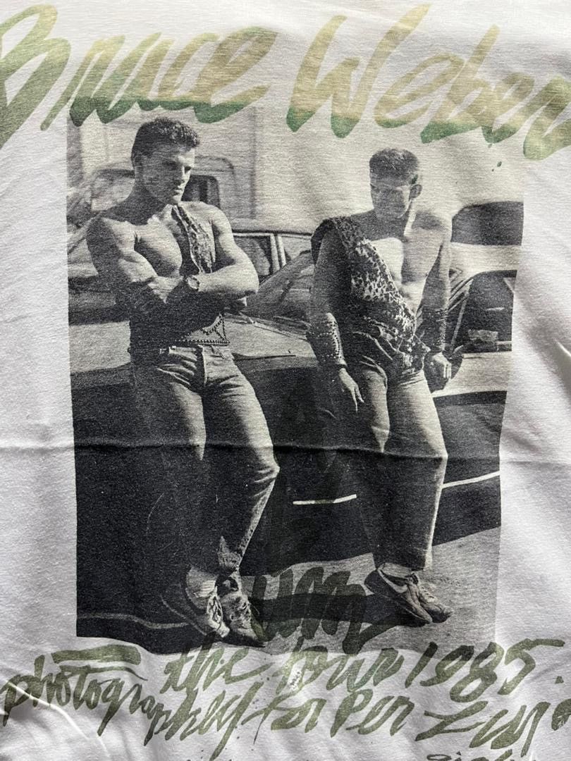 Vintage Vintage 80s BRUCE WEBER photo tee per lui album tour Size US XL / EU 56 / 4 - 8 Thumbnail