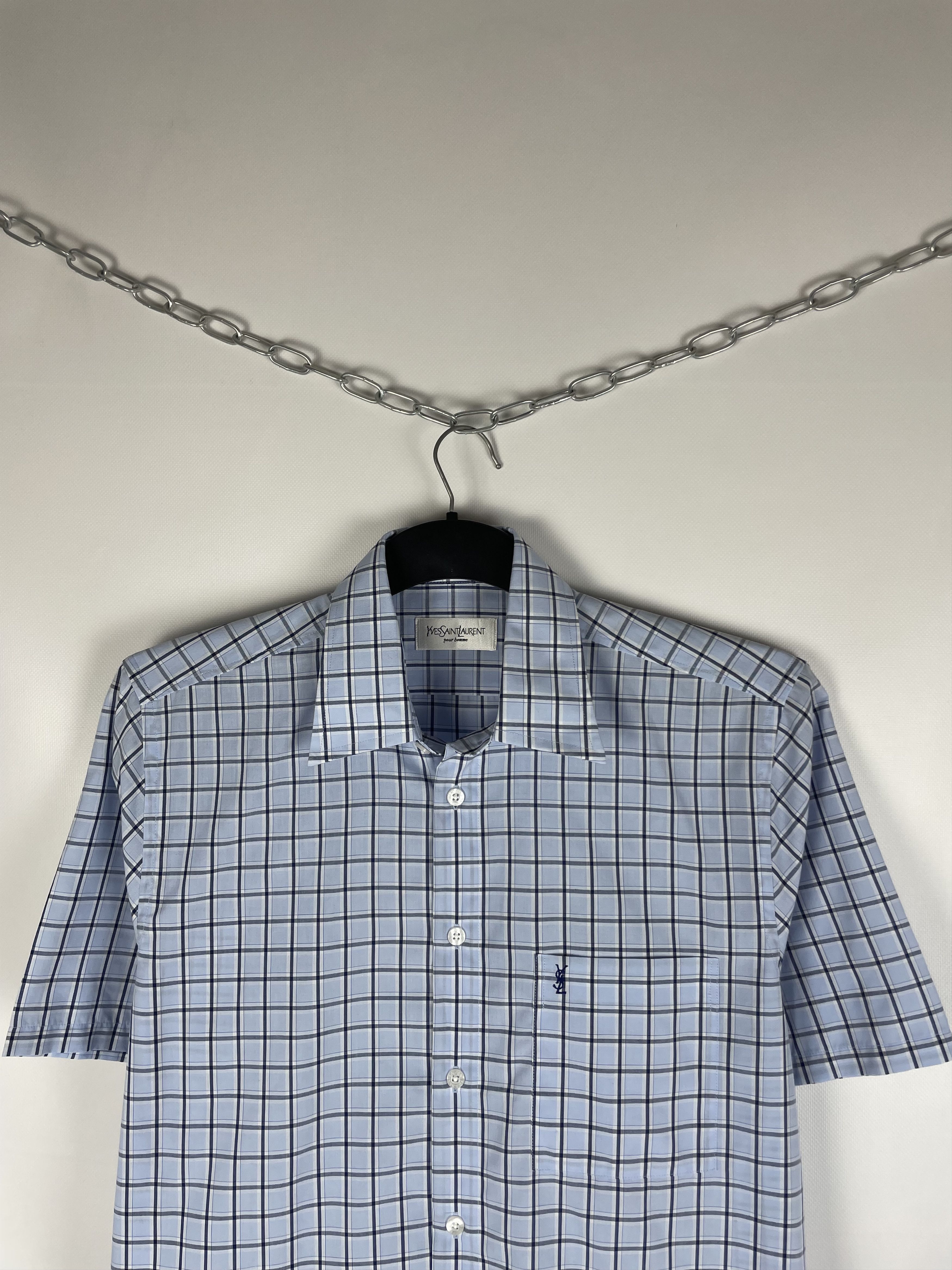 Vintage Vintage Yves Saint Laurent Ysl Pour Homme Shirt Size US M / EU 48-50 / 2 - 3 Thumbnail