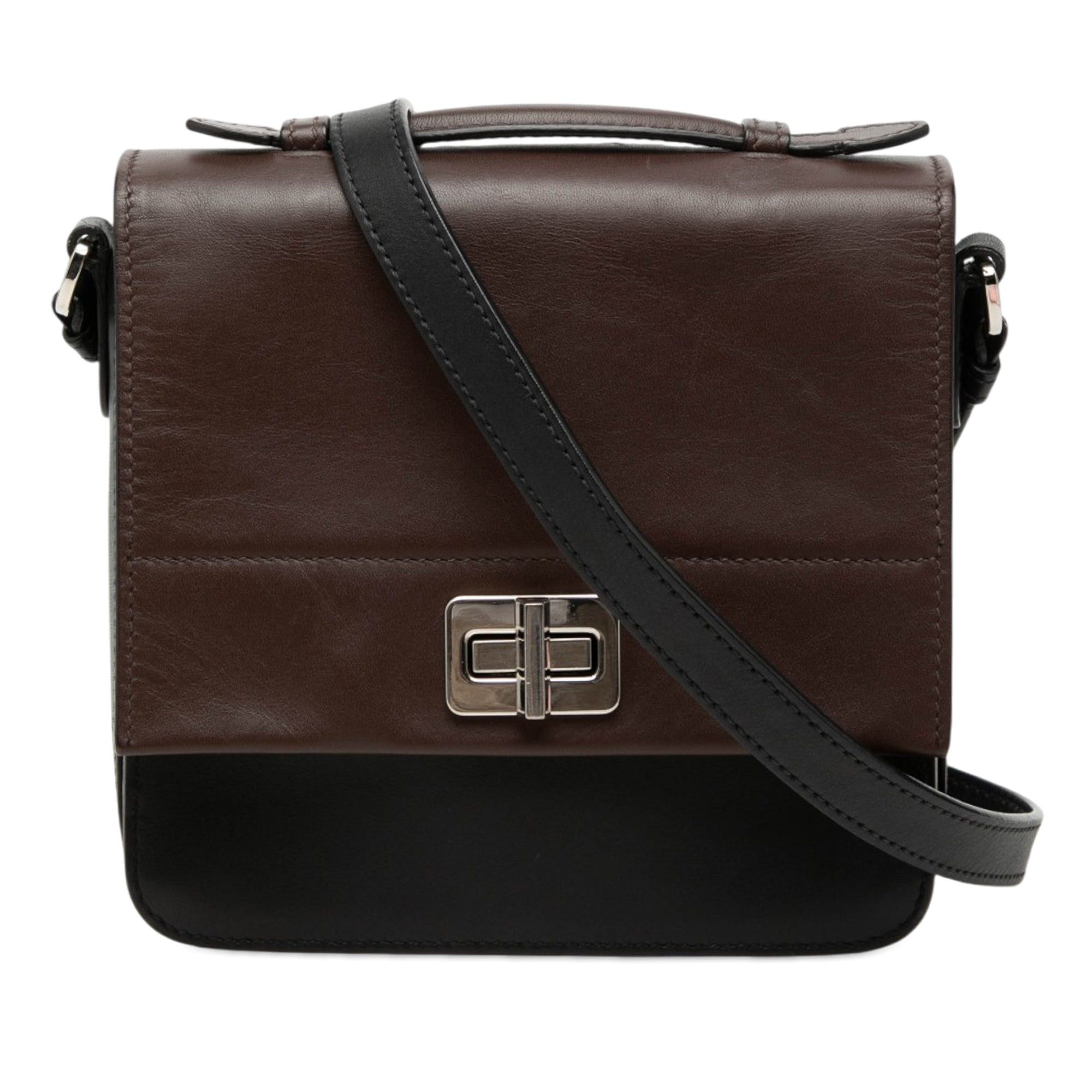 Prada Bicolor City Calf Satchel Size ONE SIZE - 1 Thumbnail