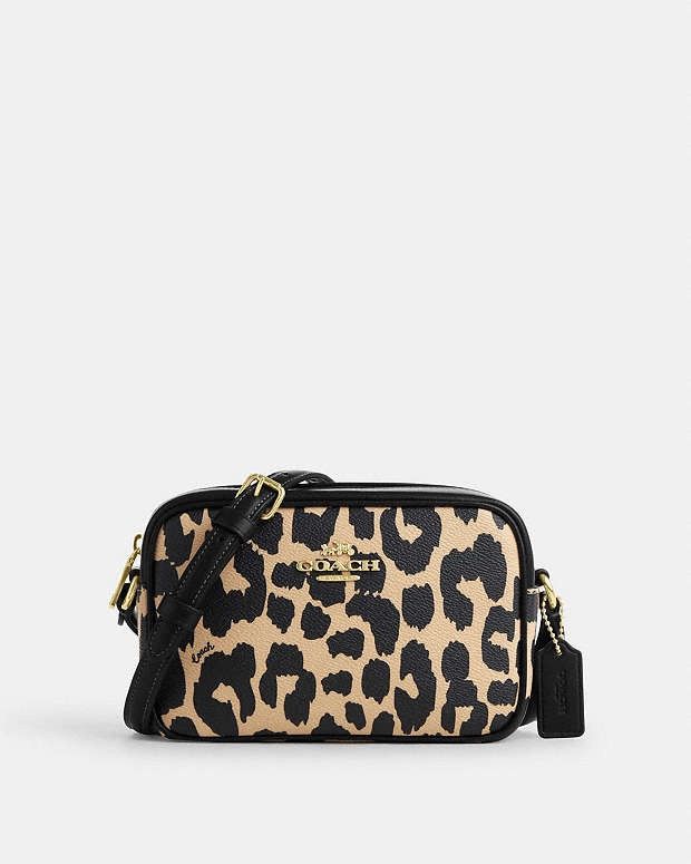 Coach Coach Mini Jamie Camera Bag With Leopard Print cy348 Size ONE SIZE - 2 Thumbnail