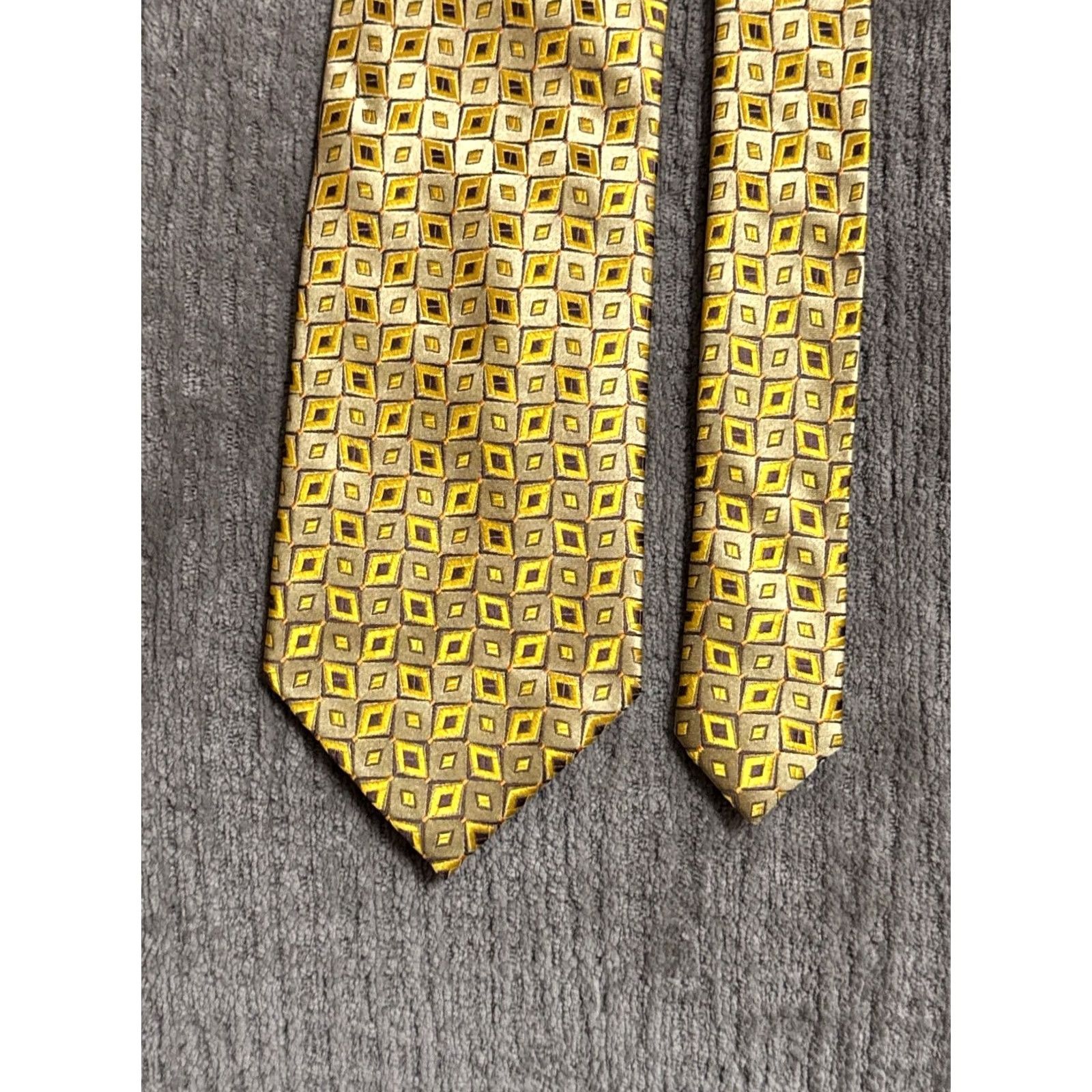 Vintage MINT Jhane Barnes Original Pattern Mens Silk Necktie Tie Size ONE SIZE - 8 Thumbnail
