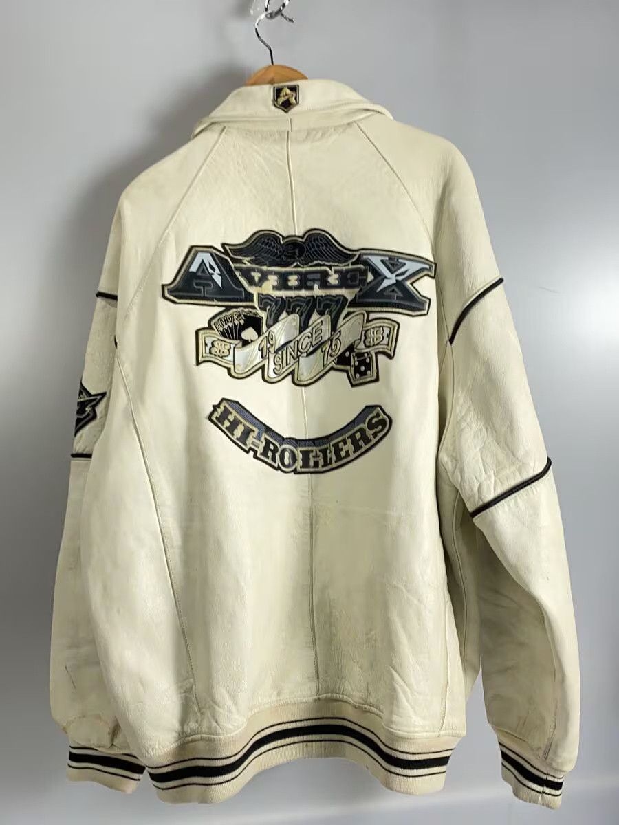 Avirex Avirex Leather Jacket Blouson White Size US XL / EU 56 / 4 - 2 Thumbnail