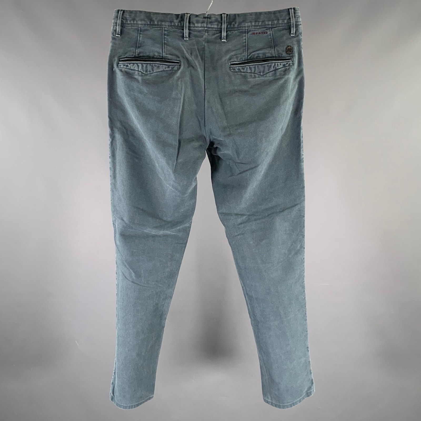 Incotex INCOTEX Size 32 Blue Casual Pants Size US 32 / EU 48 - 3 Thumbnail
