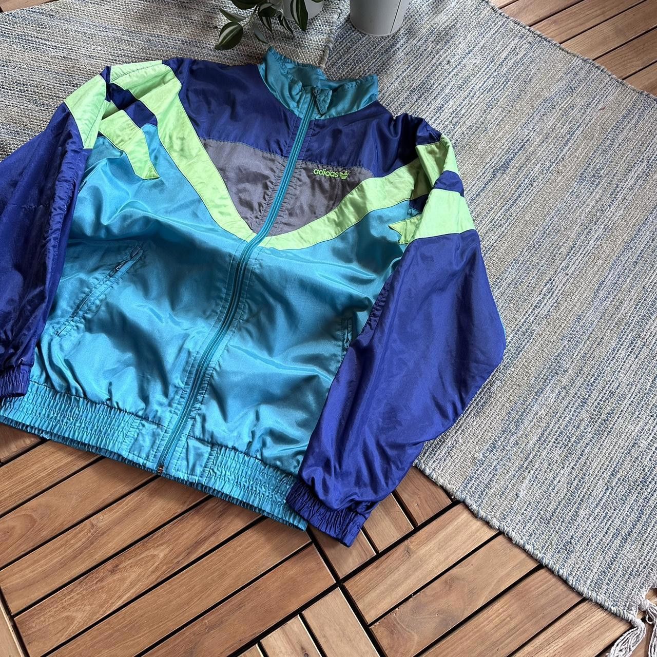 Adidas Vintage 90s Adidas Nylon Track Jacket Size US S / EU 44-46 / 1 - 2 Thumbnail