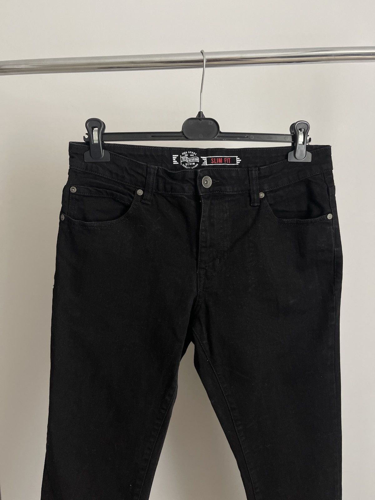 Vintage Red herring mens jeans black denim W34 Size US 34 / EU 50 - 2 Thumbnail