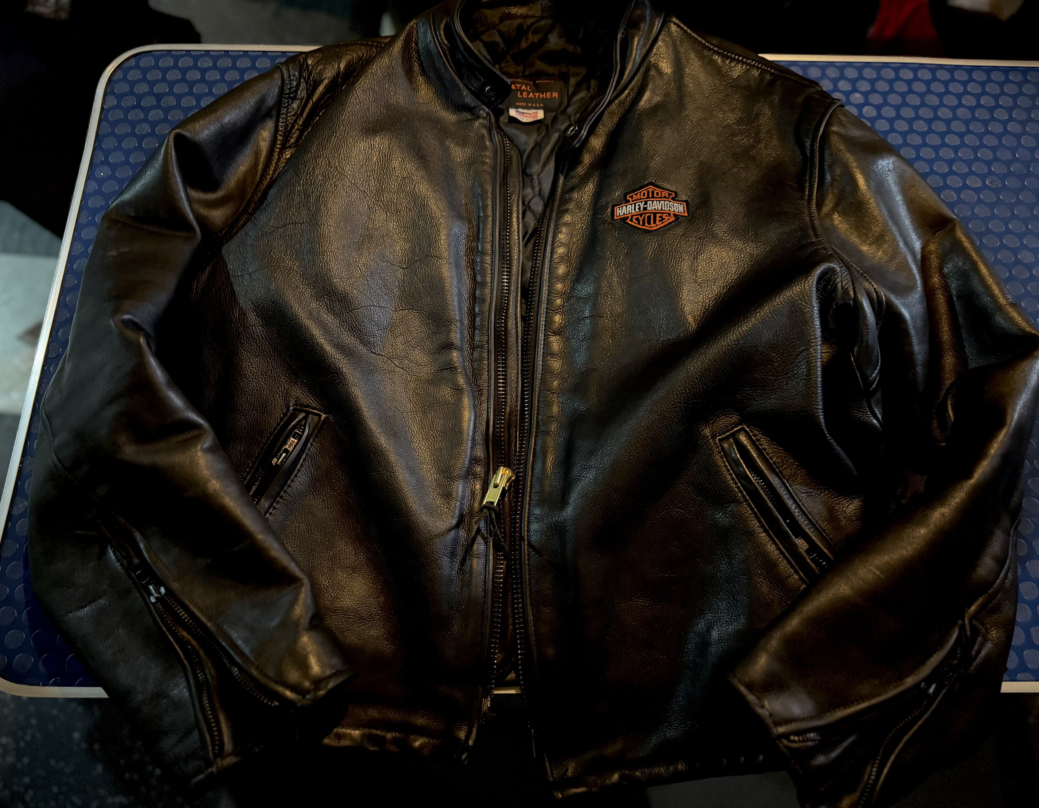 Other Vintage Natal Leather Harley Cafe Racer SZ 48 Excellent!! Size US XXL / EU 58 / 5 - 5 Thumbnail