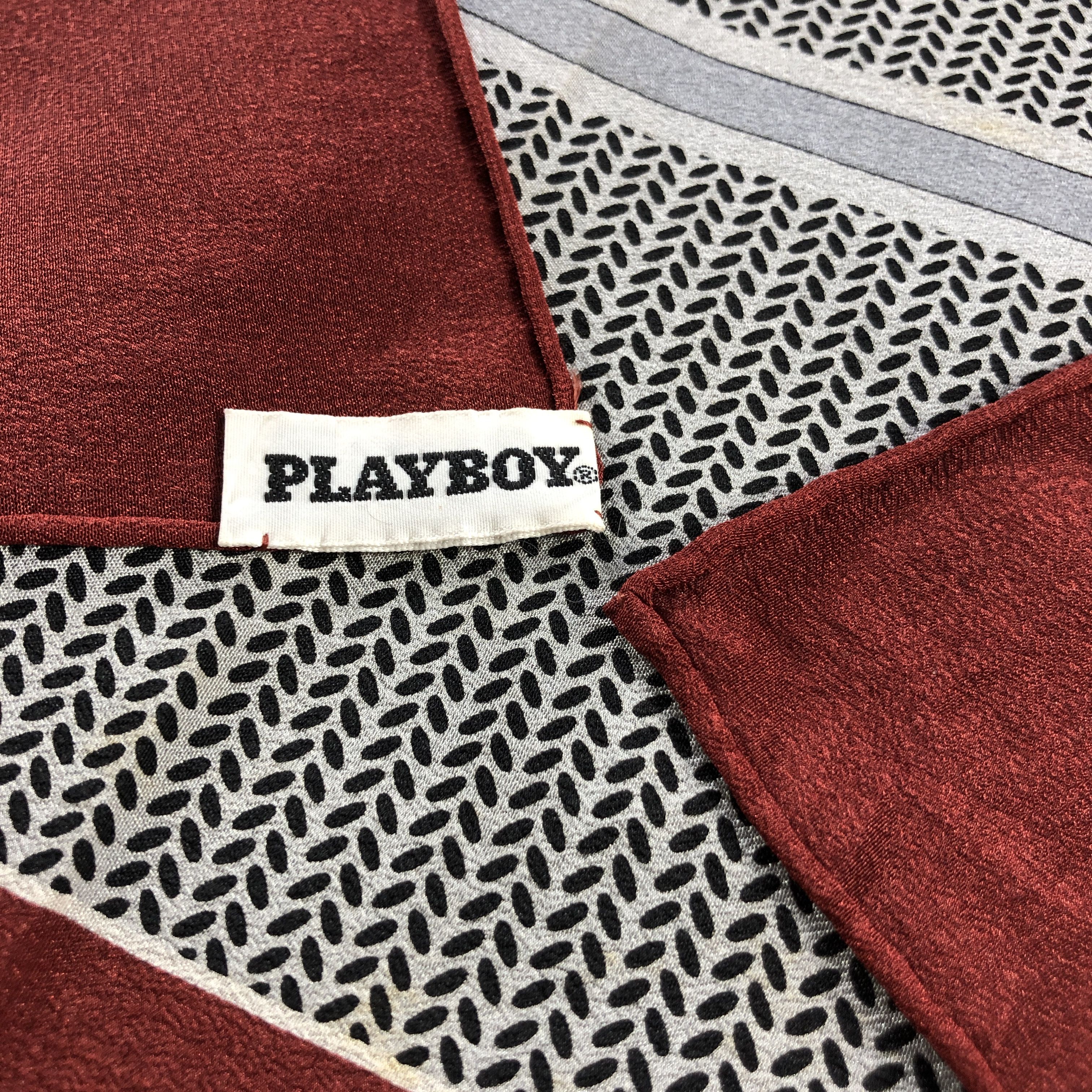 Playboy Vintage Playboy Hand Rolled Silk Scarf M1302 Size ONE SIZE - 5 Thumbnail