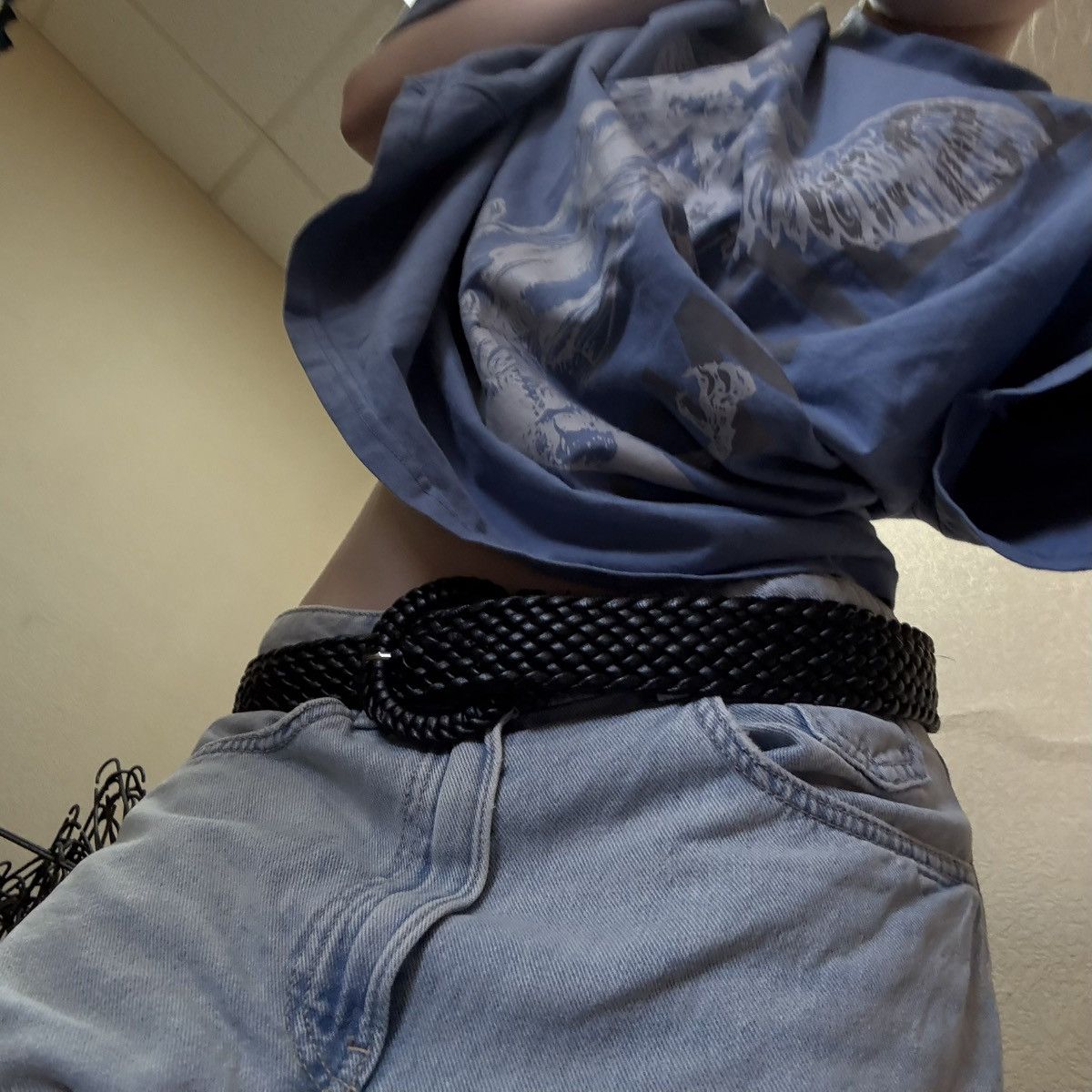 Vintage Vintage 90s Japanese Archive Woven Belt Goth Grunge Faded OS Size ONE SIZE - 3 Thumbnail