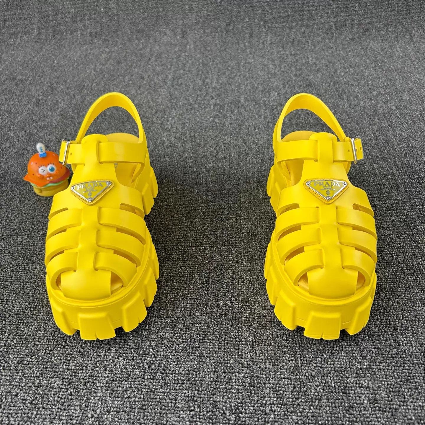 Prada Prada Yellow Platform Sandal HB6844 Size 37 Size US 6.5 / IT 36.5 - 2 Thumbnail