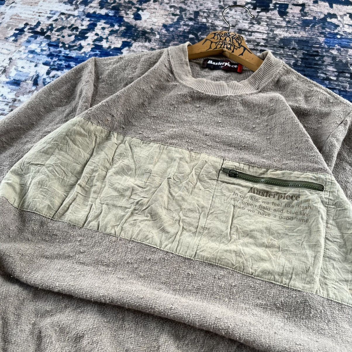 Japanese Brand × MasterPiece × Vintage Vintage Masterpiece Single Pocket Spell Out Sweetshirts Size US M / EU 48-50 / 2 - 4 Thumbnail