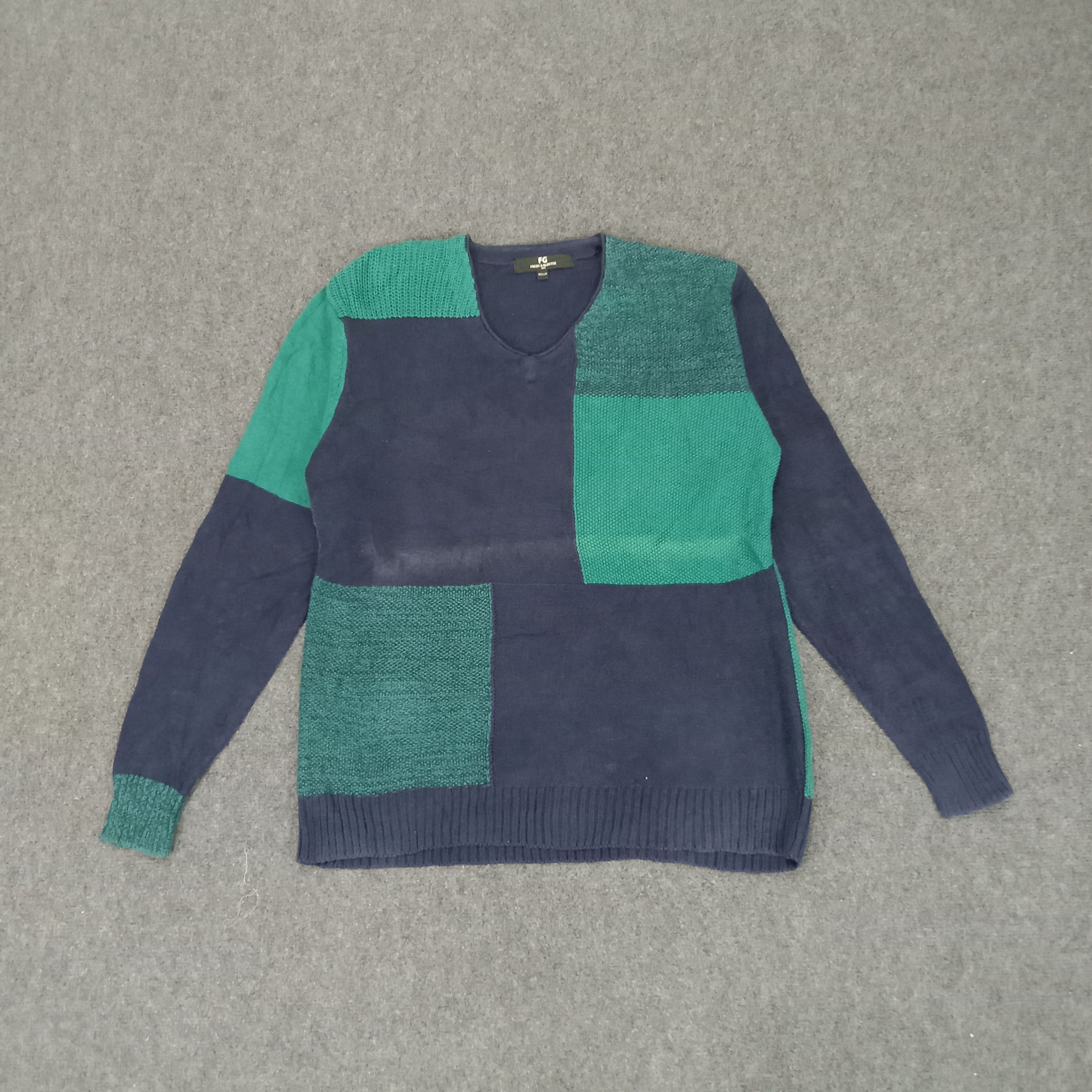 Vintage FG Fredy & Gloster V Neck Knitwear Sweaters Size US S / EU 44-46 / 1 - 1 Thumbnail