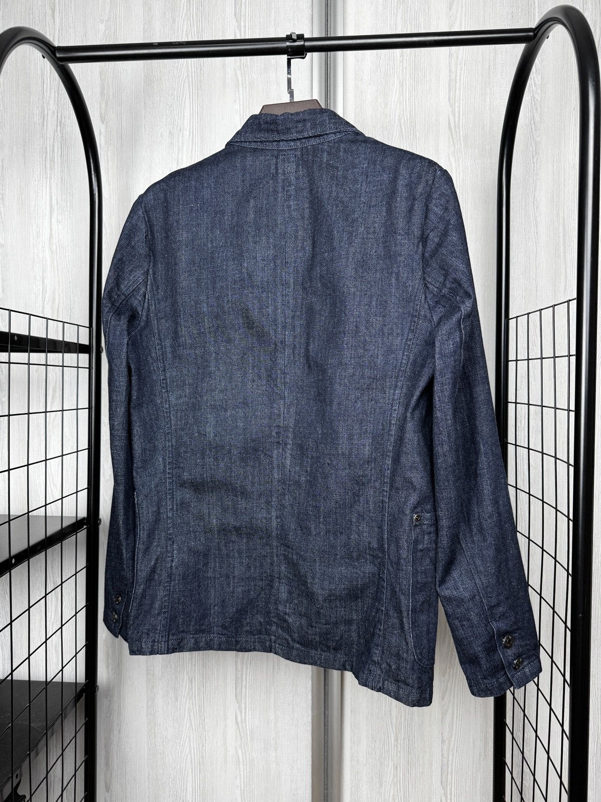 Emmett Emmett Blazer EMT Company Indigo Denim Granger Selvedge Sz S Size 38R - 8 Thumbnail