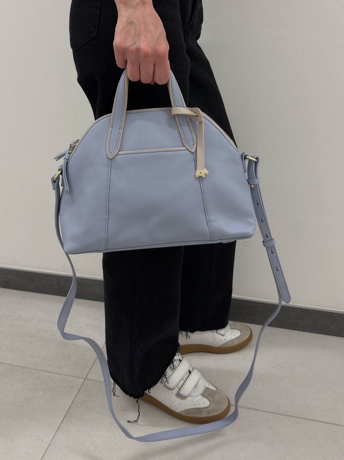 Other Radley Leather Blue Bovine Real Leather Hand Bag Size ONE SIZE - 1 Thumbnail