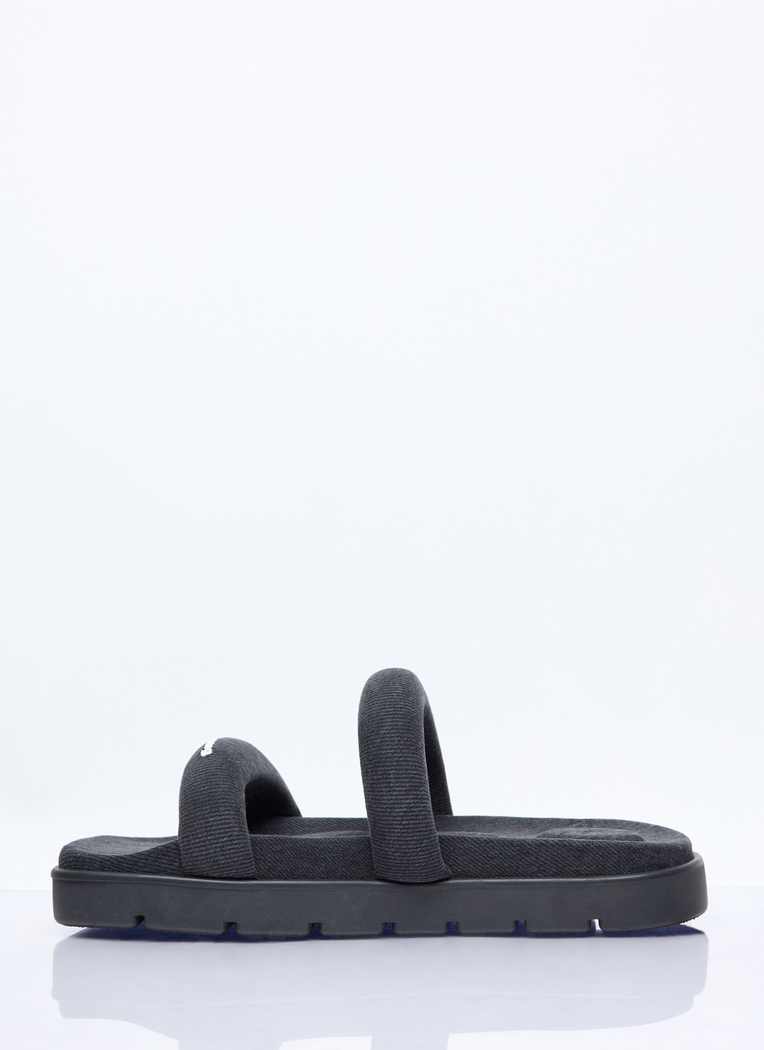 Alexander Wang o1s22i1n0225 Denim Jay Slides in Black Size US 10 / IT 40 - 4 Thumbnail