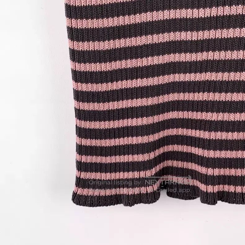 Dior Dior Color-matched striped letter inlaid cotton round-neck Size XS / US 0-2 / IT 36-38 - 5 Thumbnail
