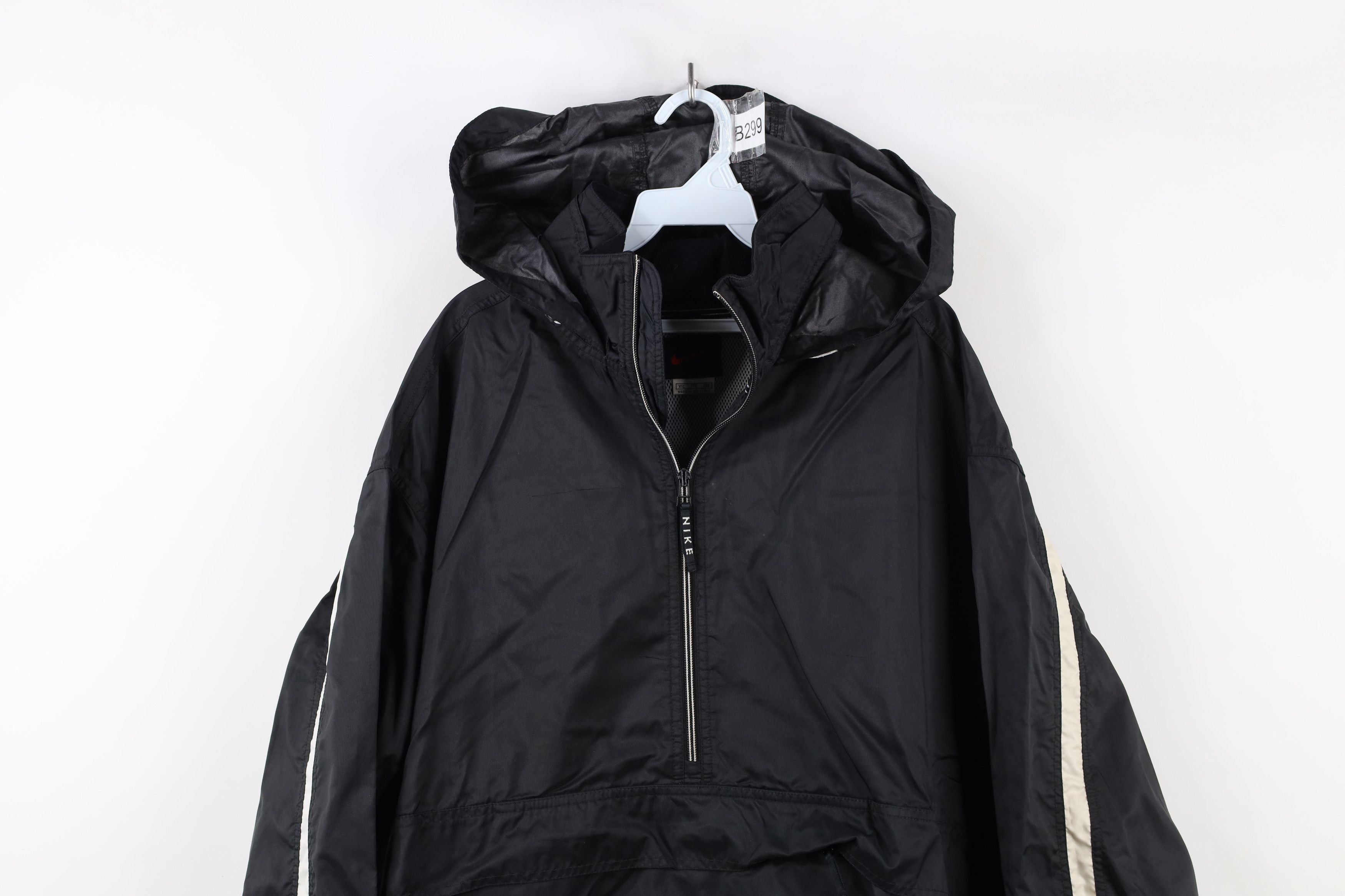 Nike × Vintage Vintage 90s Nike Scott Mini Swoosh Hooded Anorak Jacket Size US XXL / EU 58 / 5 - 2 Thumbnail